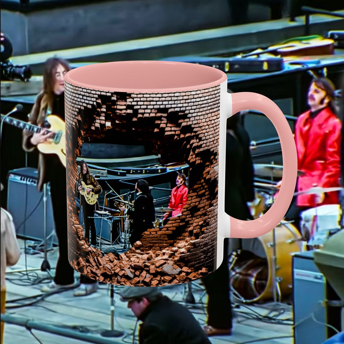Musician Coffee Mug Beatles Rooftop