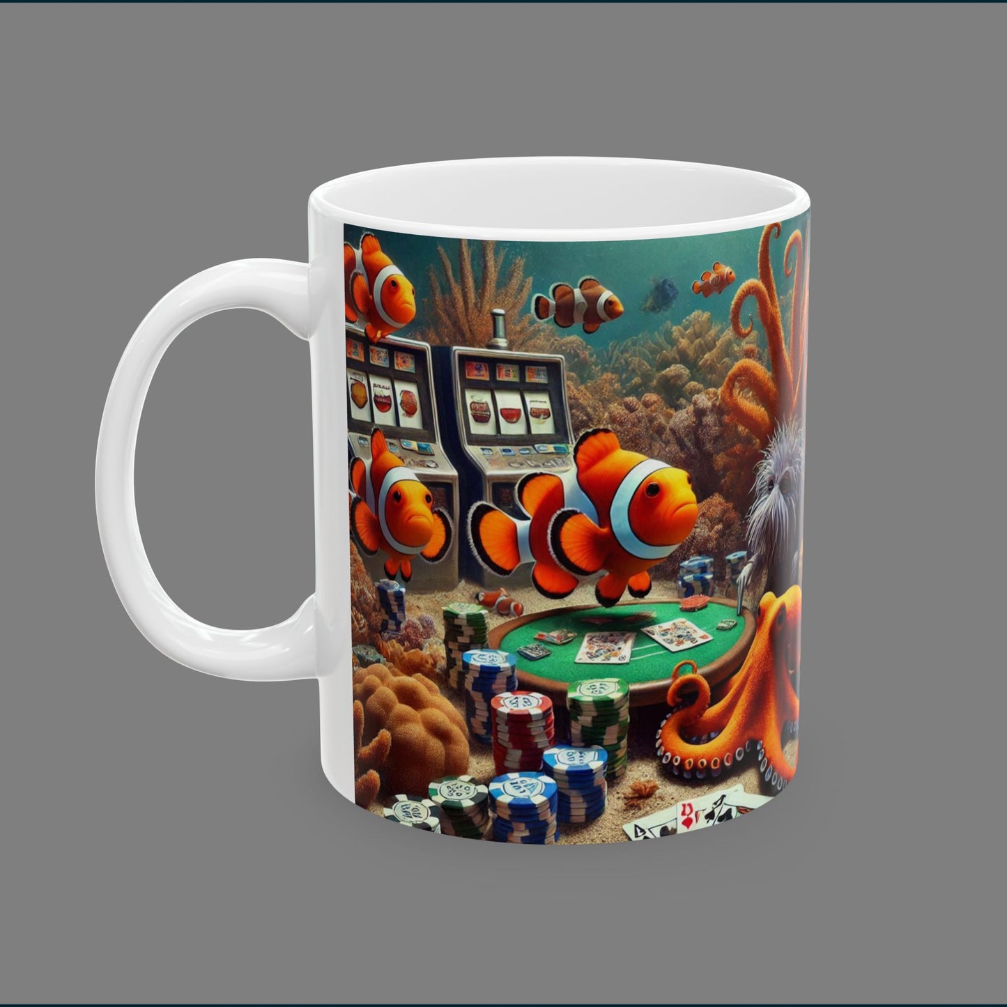 Clown Fish Casino Ceramic Mug