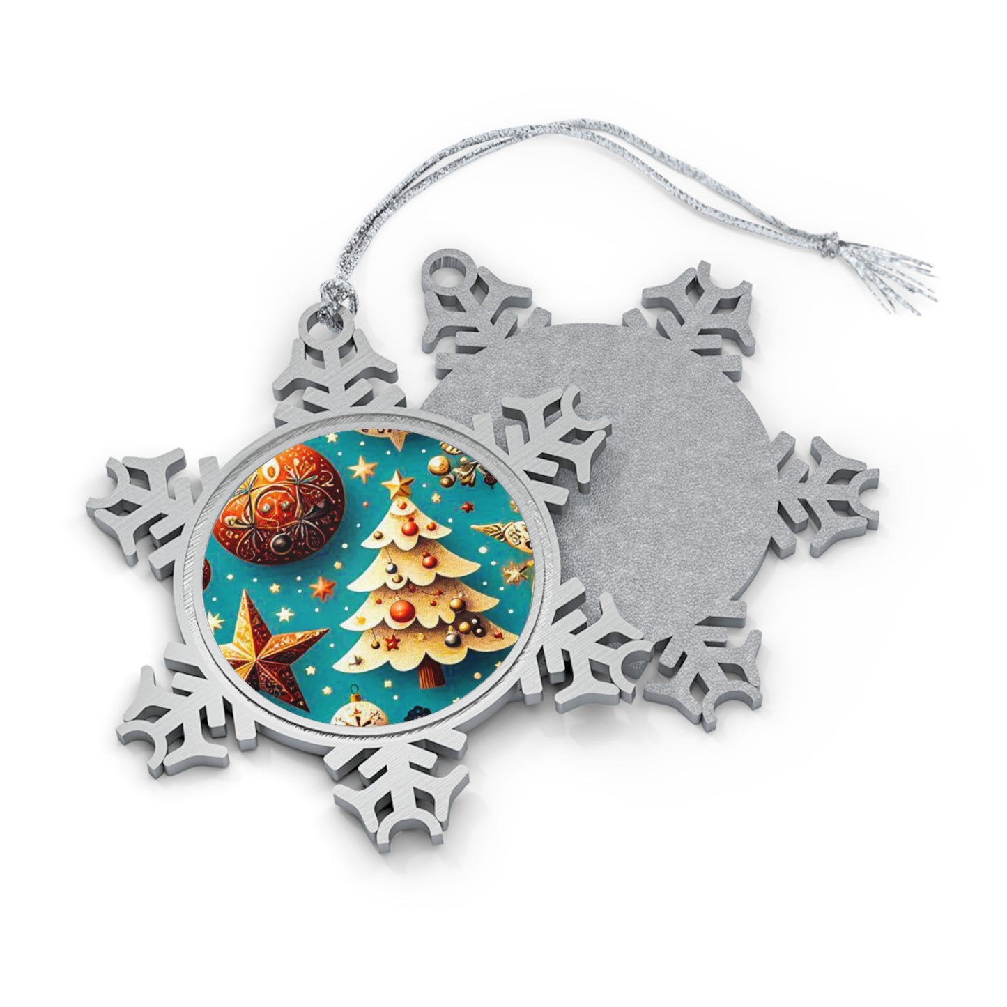 Christmas Pewter Snowflake Ornament
