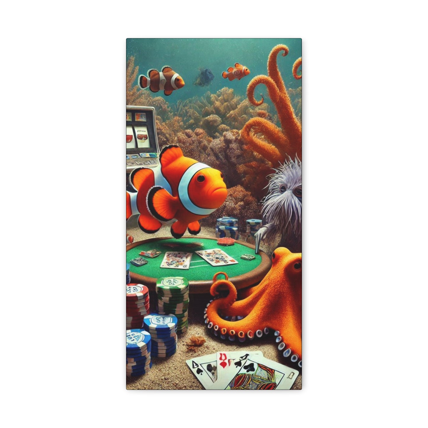 Clownfish Casino Canvas Wraps