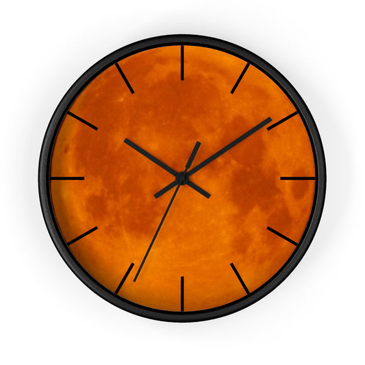 Clock: Full Blood Red Moon wall clock