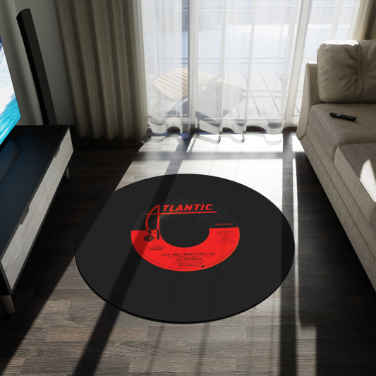 Musician Hey Hey What Can I Do Round Rug