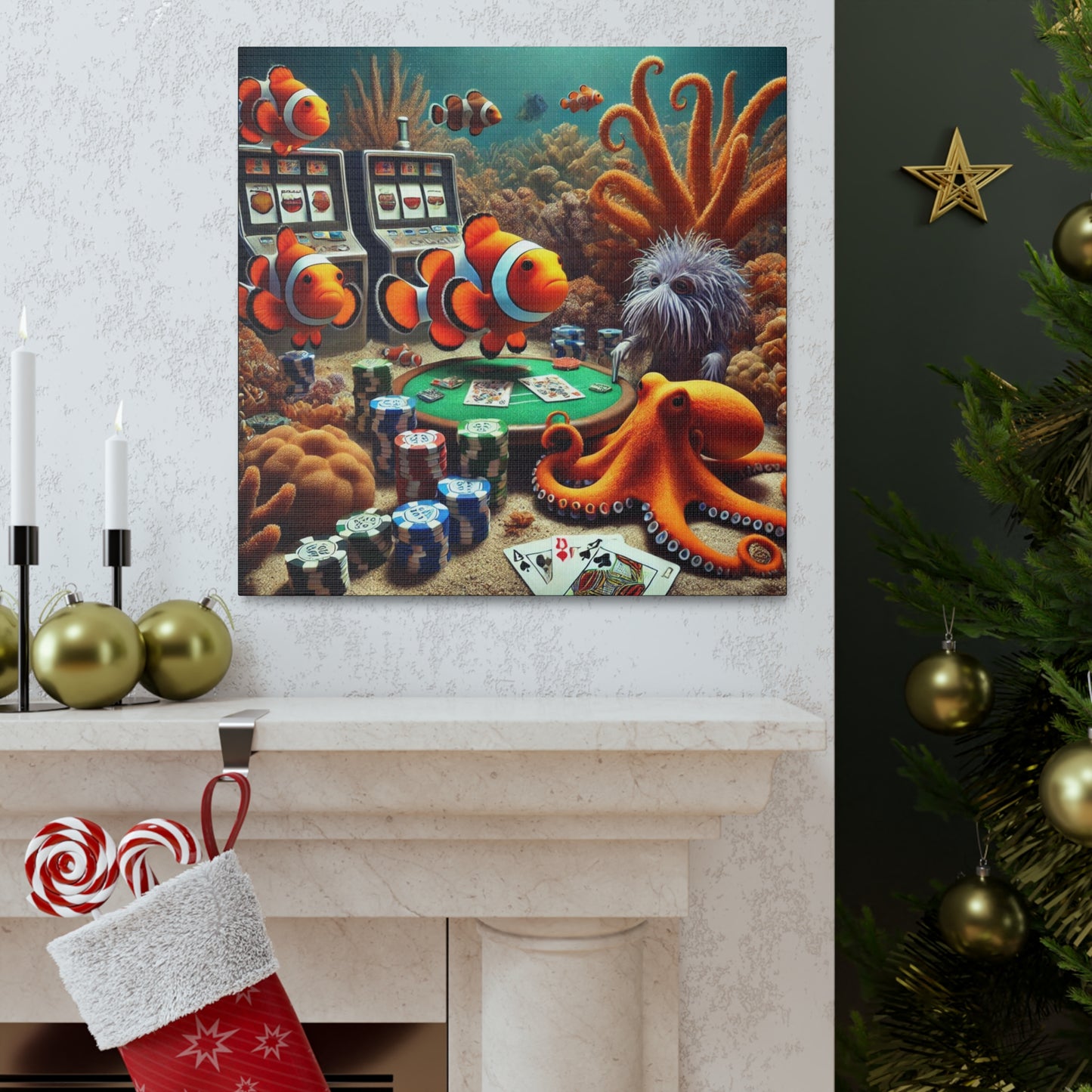 Clownfish Casino Canvas Wraps