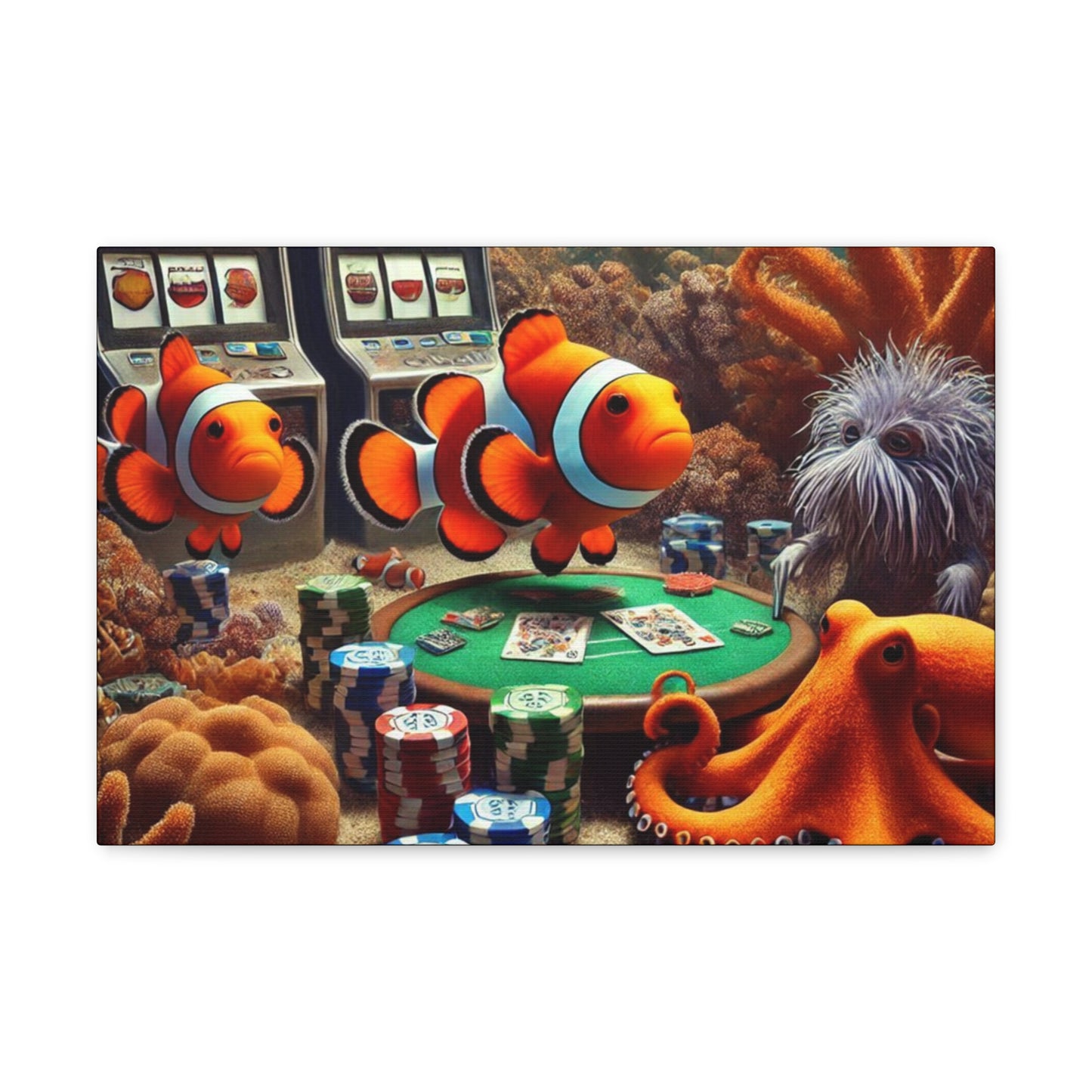Clownfish Casino Canvas Wraps
