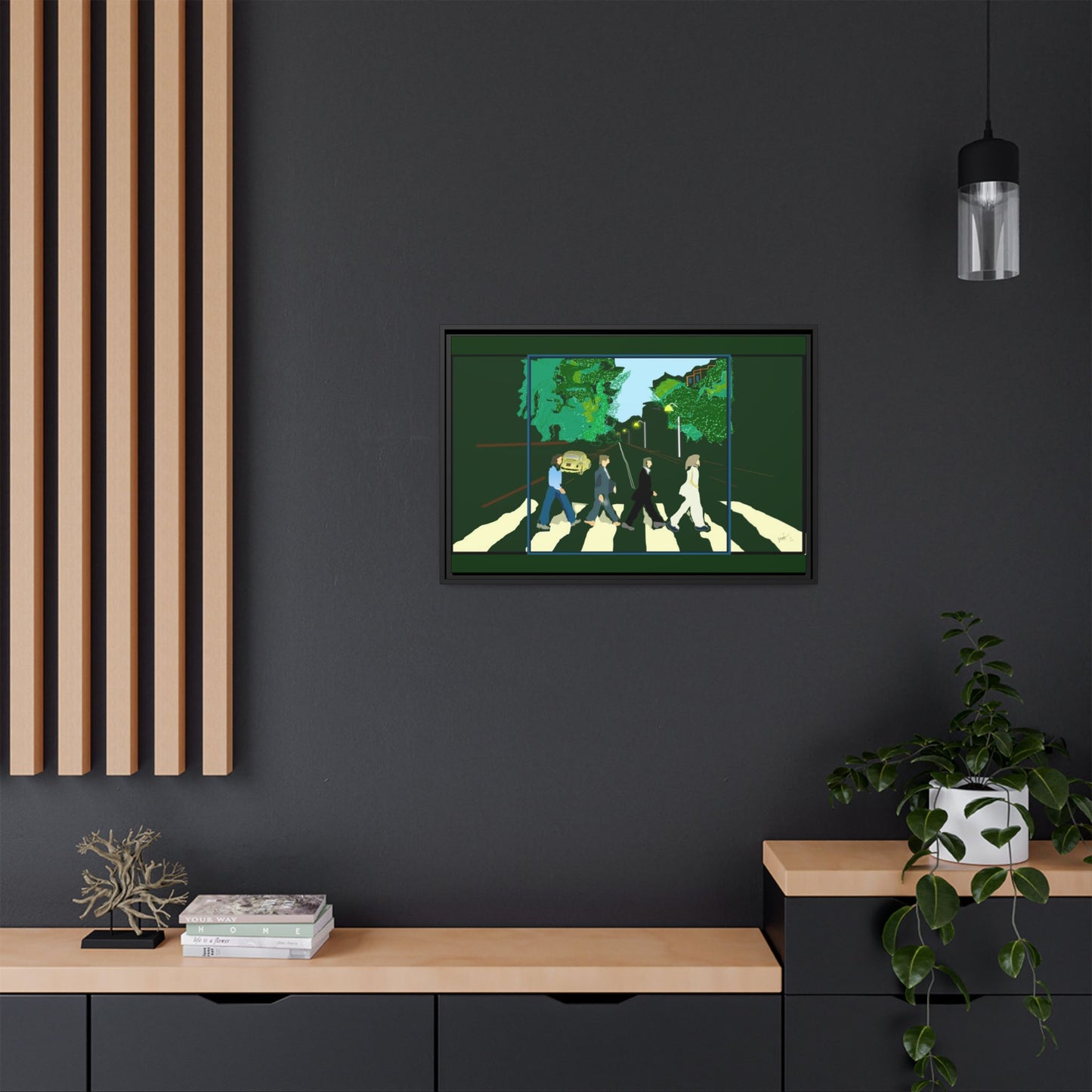 Matte Canvas, Framed (Multi-color)