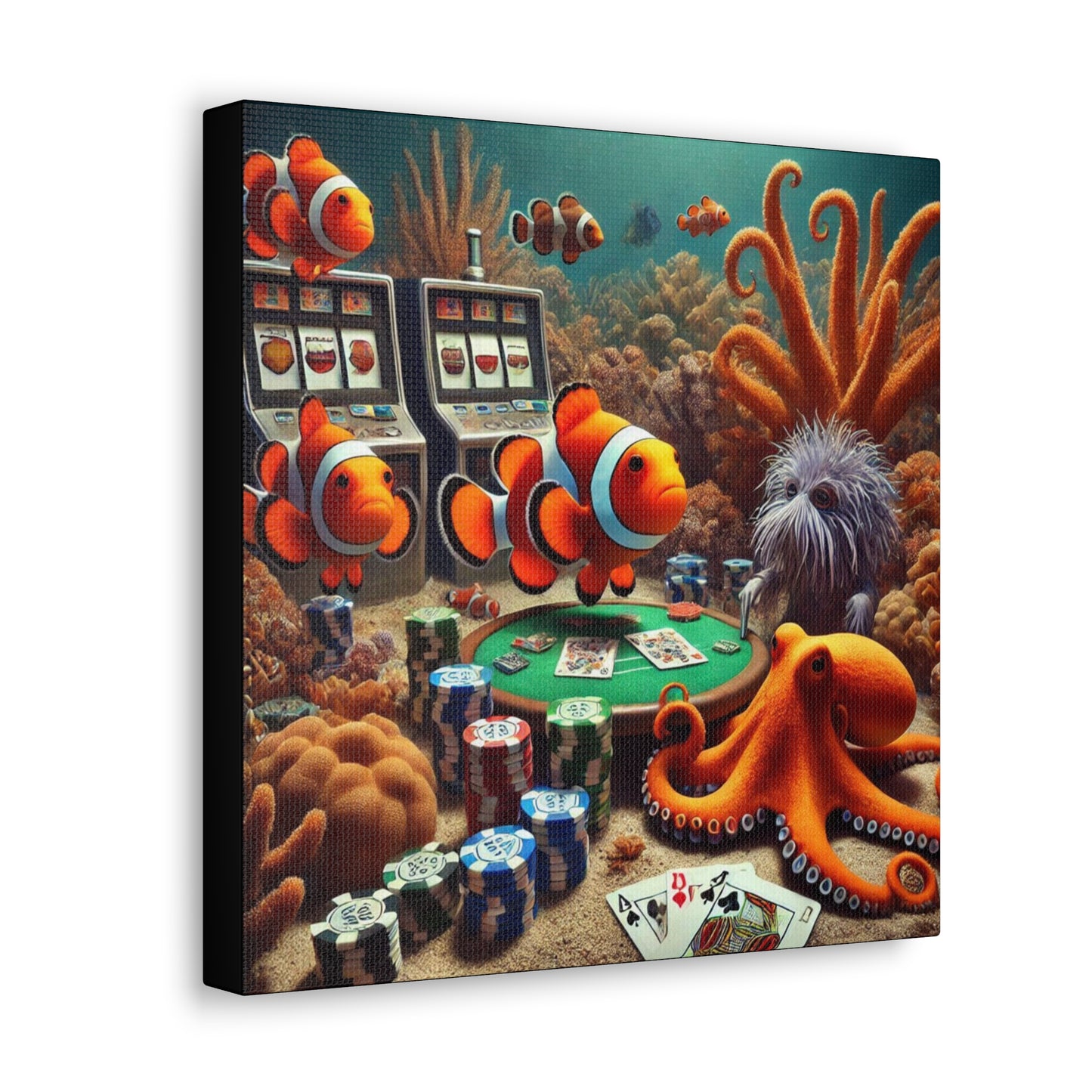Clownfish Casino Canvas Wraps