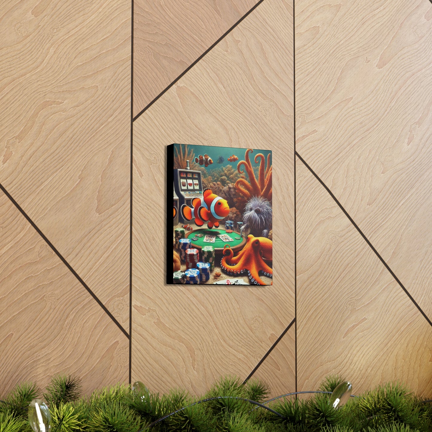 Clownfish Casino Canvas Wraps