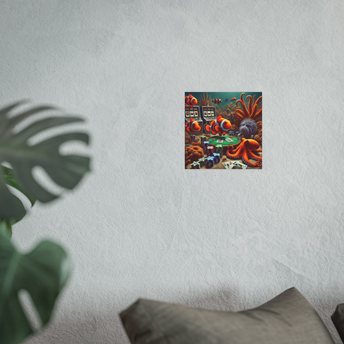 Clown Fish Underwater Casino Matte Posters