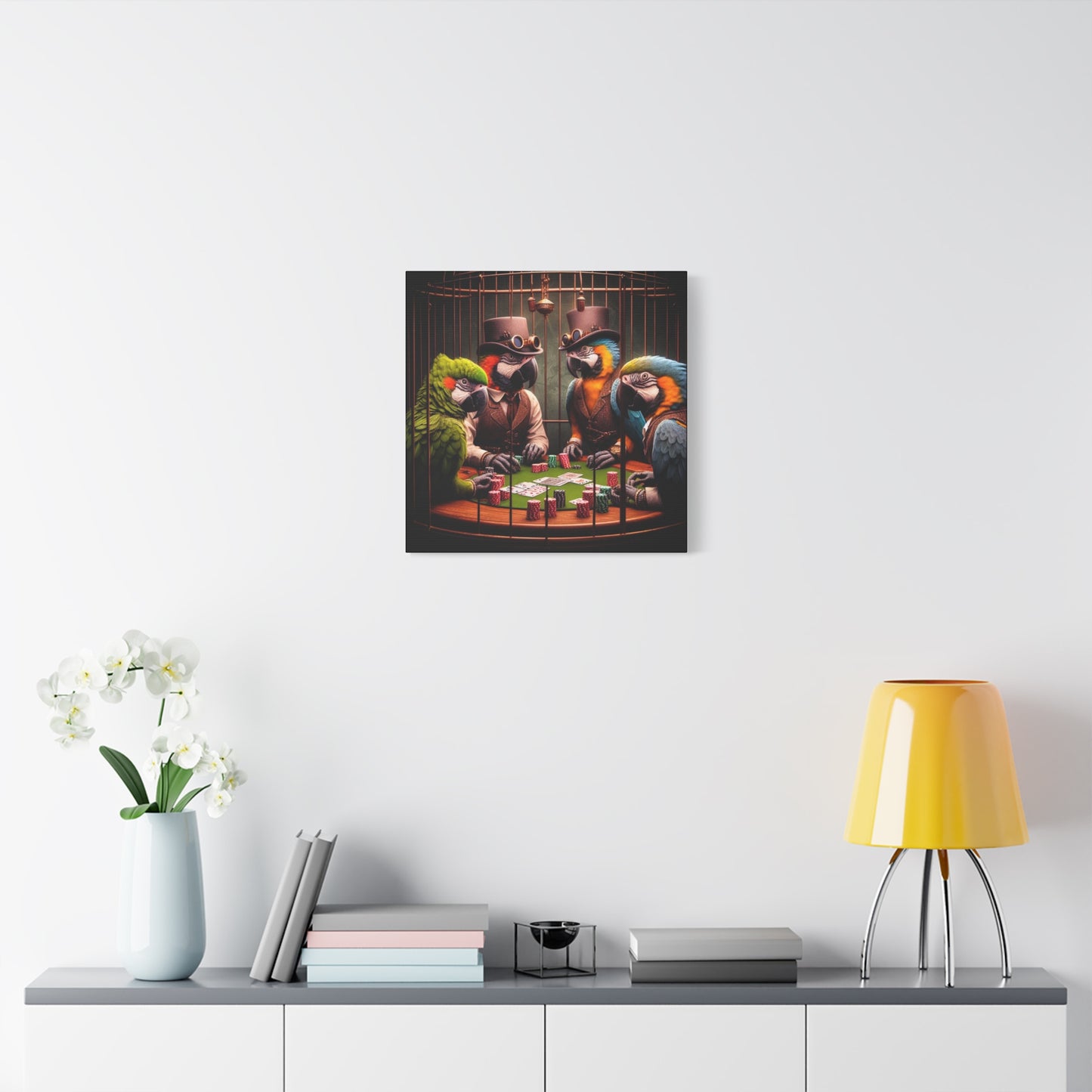 Parrots Playing Poker