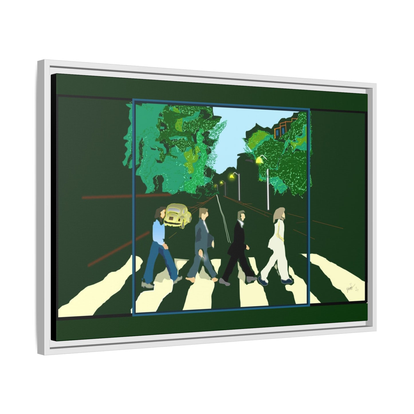 Matte Canvas, Framed (Multi-color)