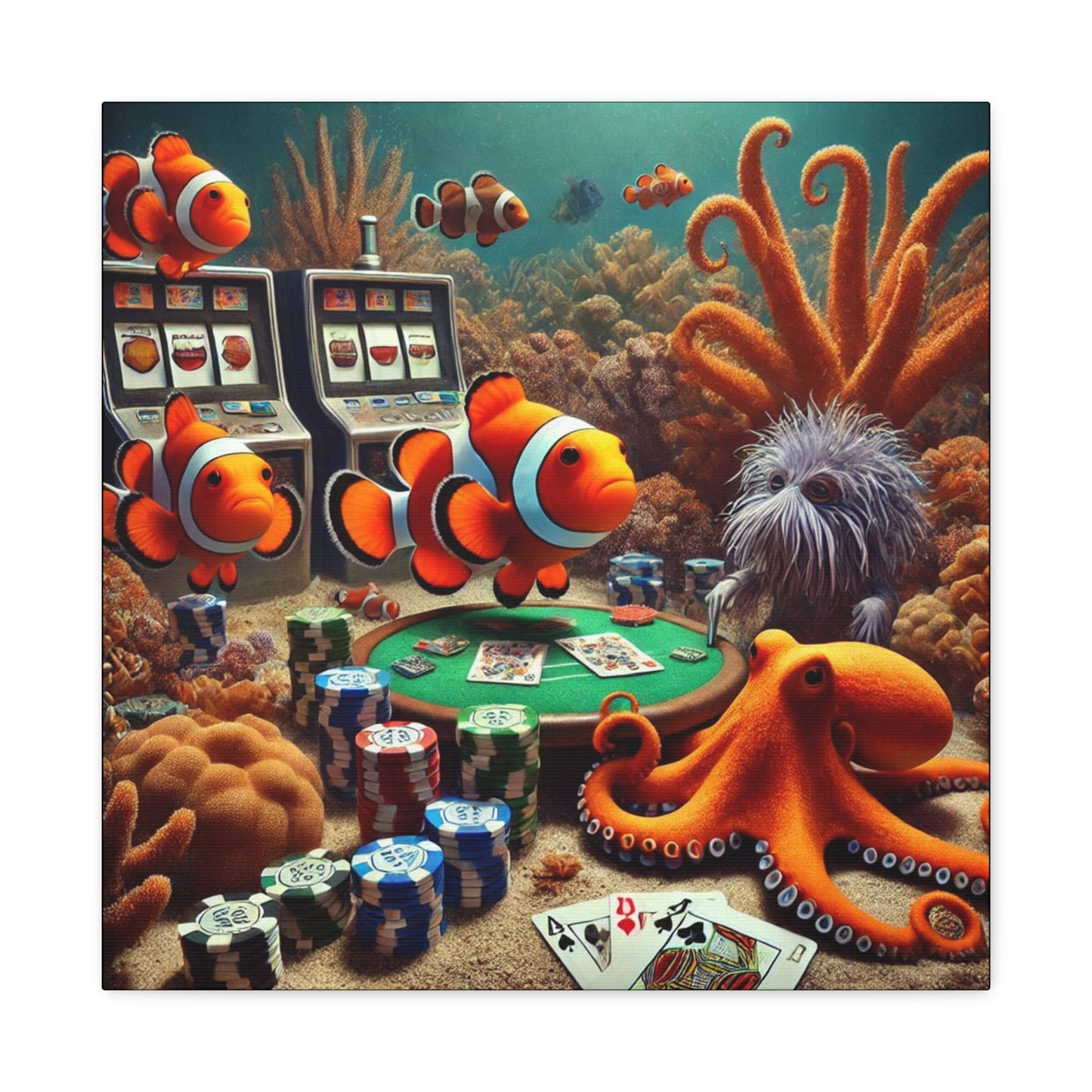 Clownfish Casino Canvas Wraps