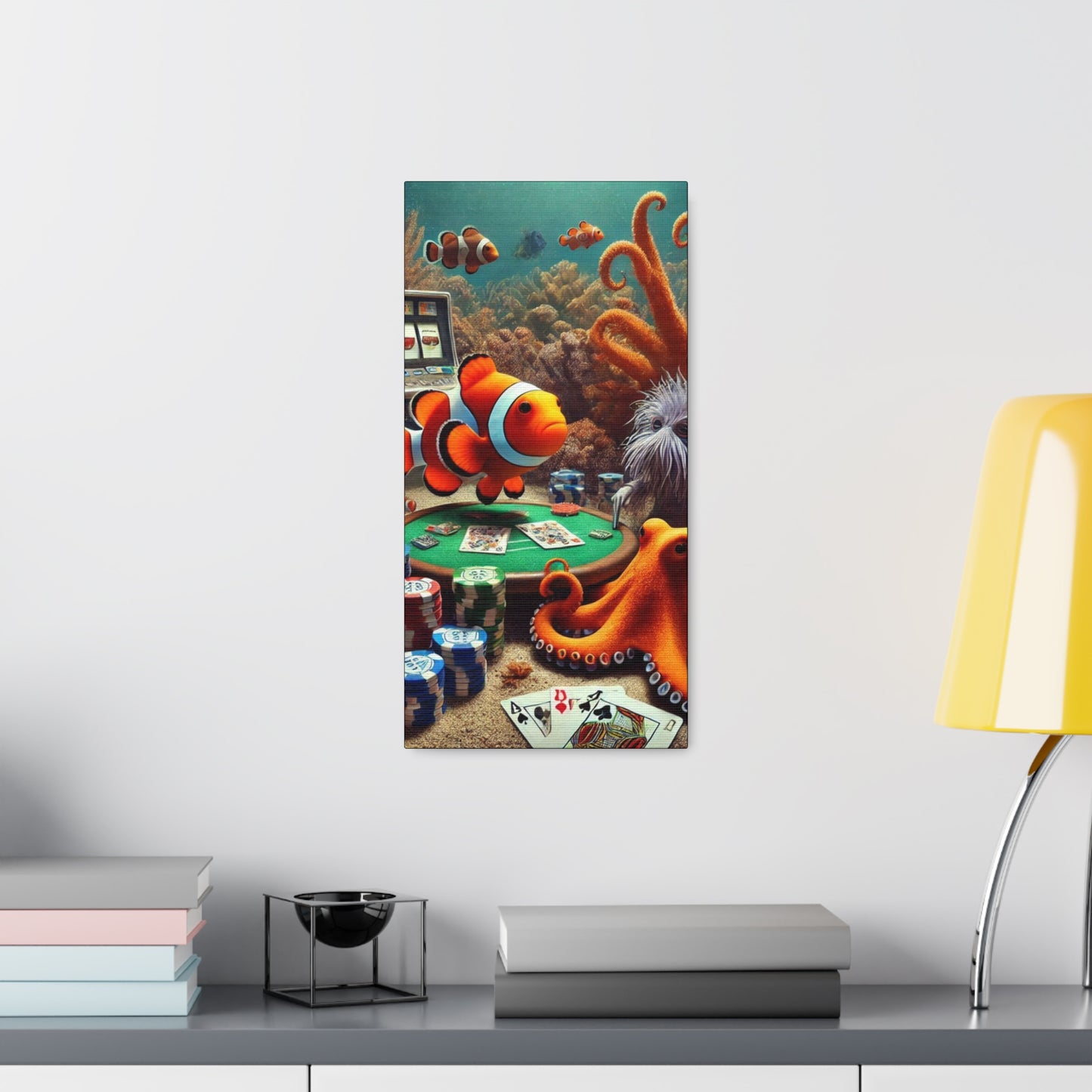 Clownfish Casino Canvas Wraps