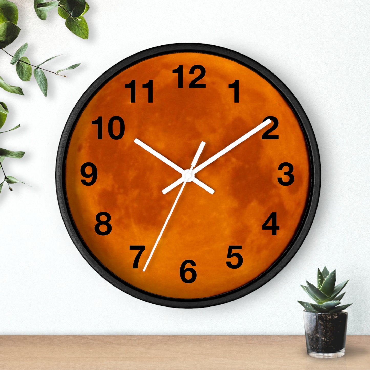 Clock: Full Blood Red Moon wall clock