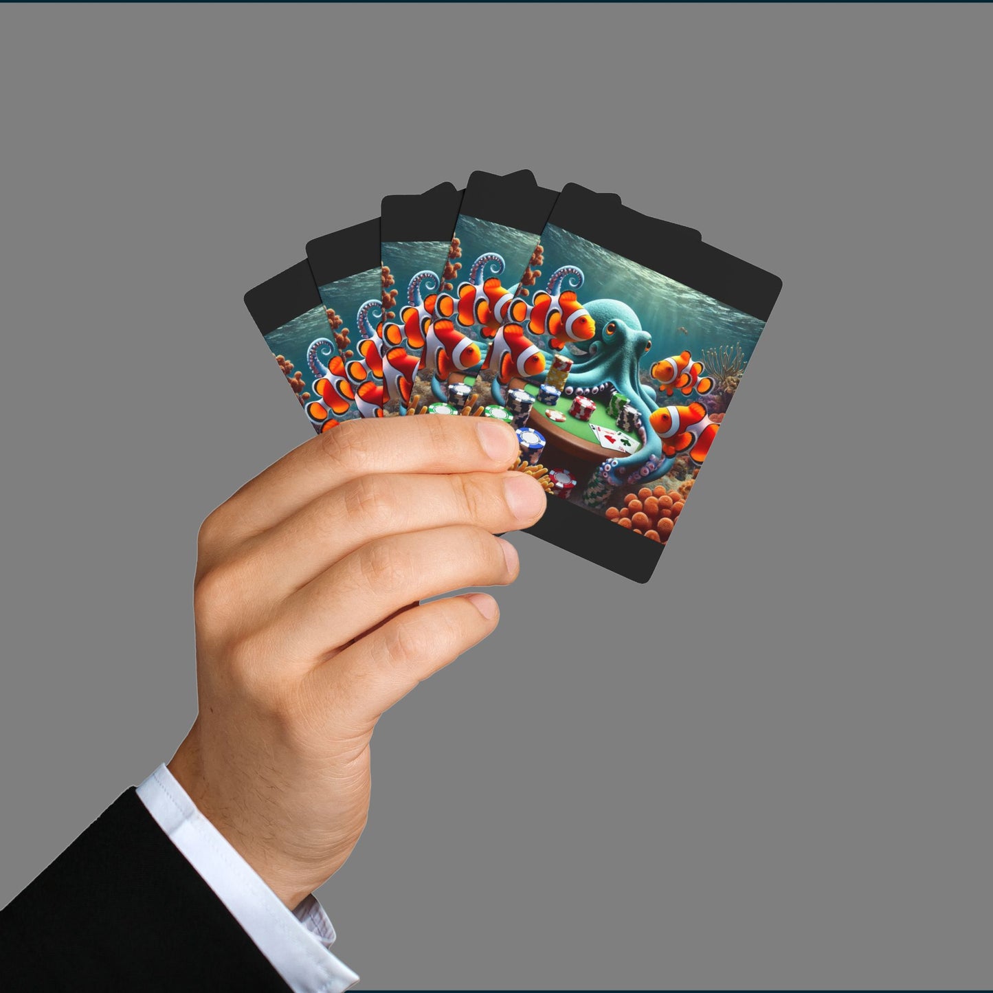 Clownfish Underwater Poker Playing Cards