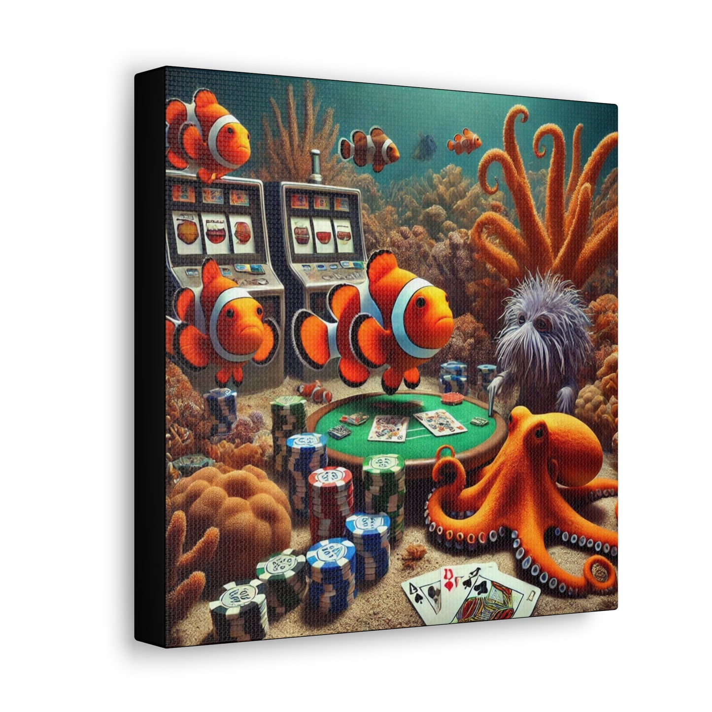 Clownfish Casino Canvas Wraps