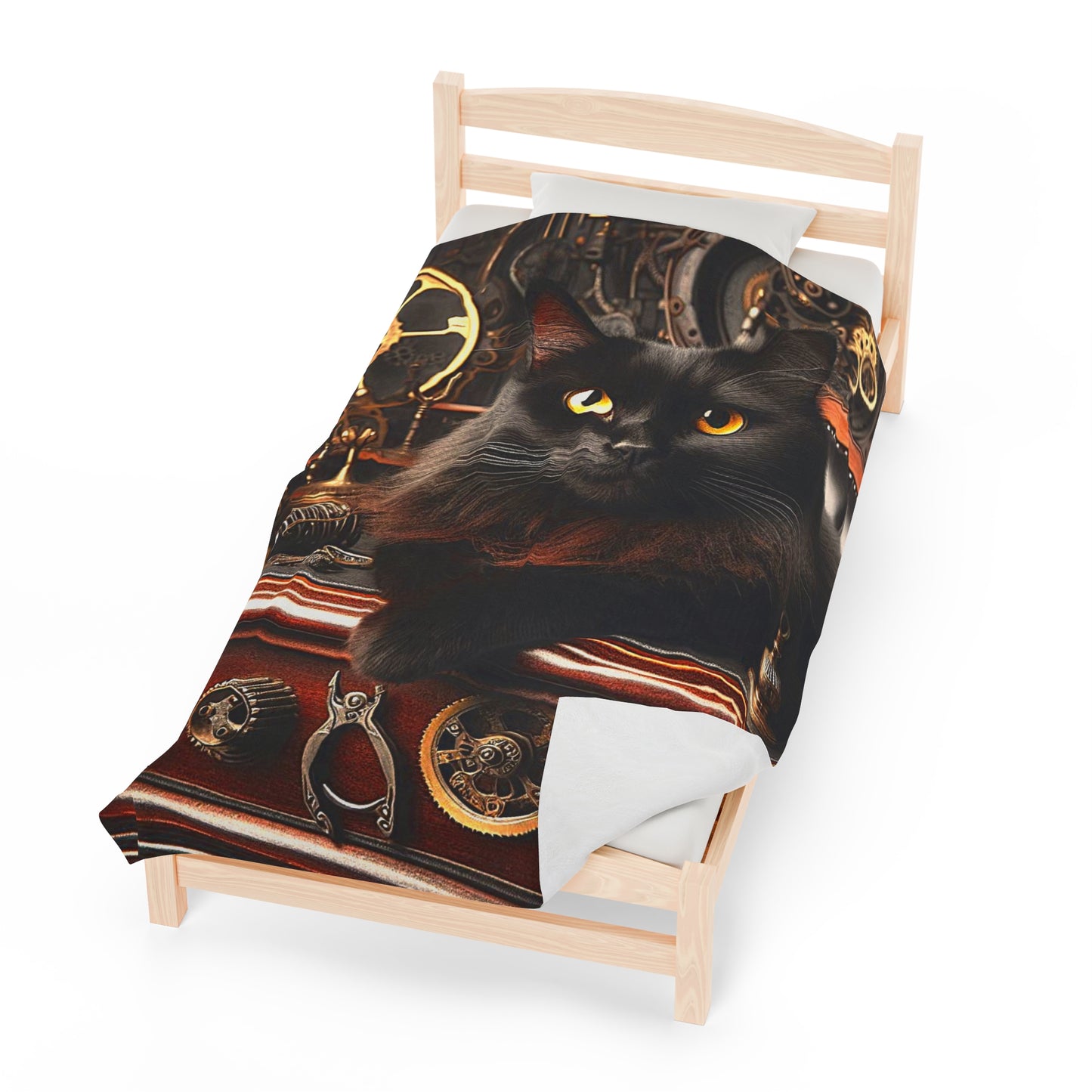 Black Cat Plush Blanket