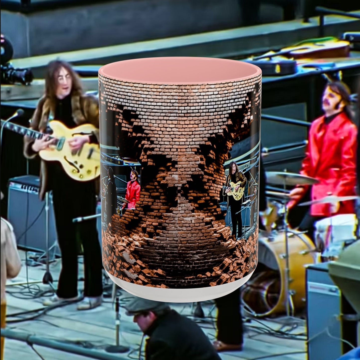 Musician Coffee Mug Beatles Rooftop