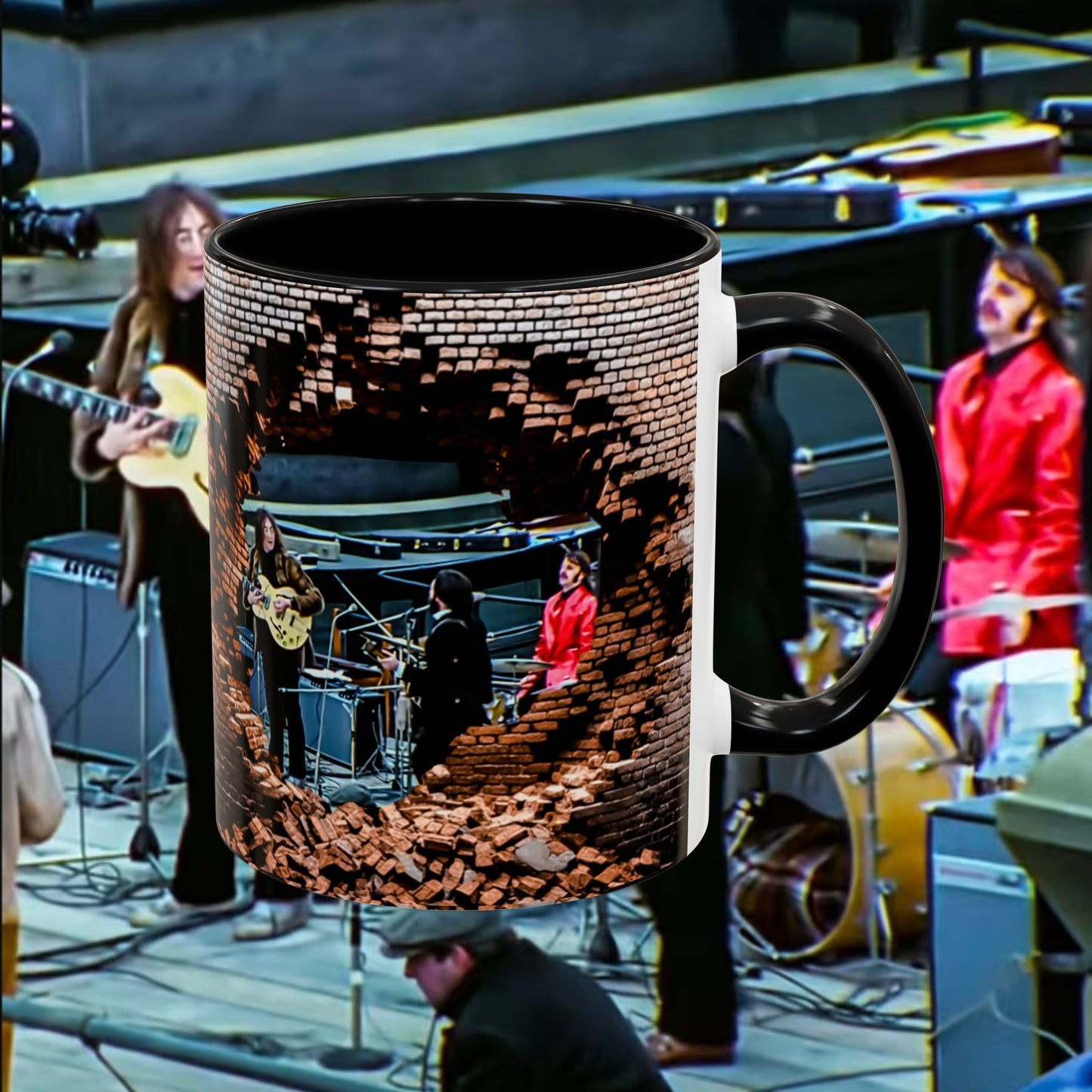 Musician Coffee Mug Beatles Rooftop
