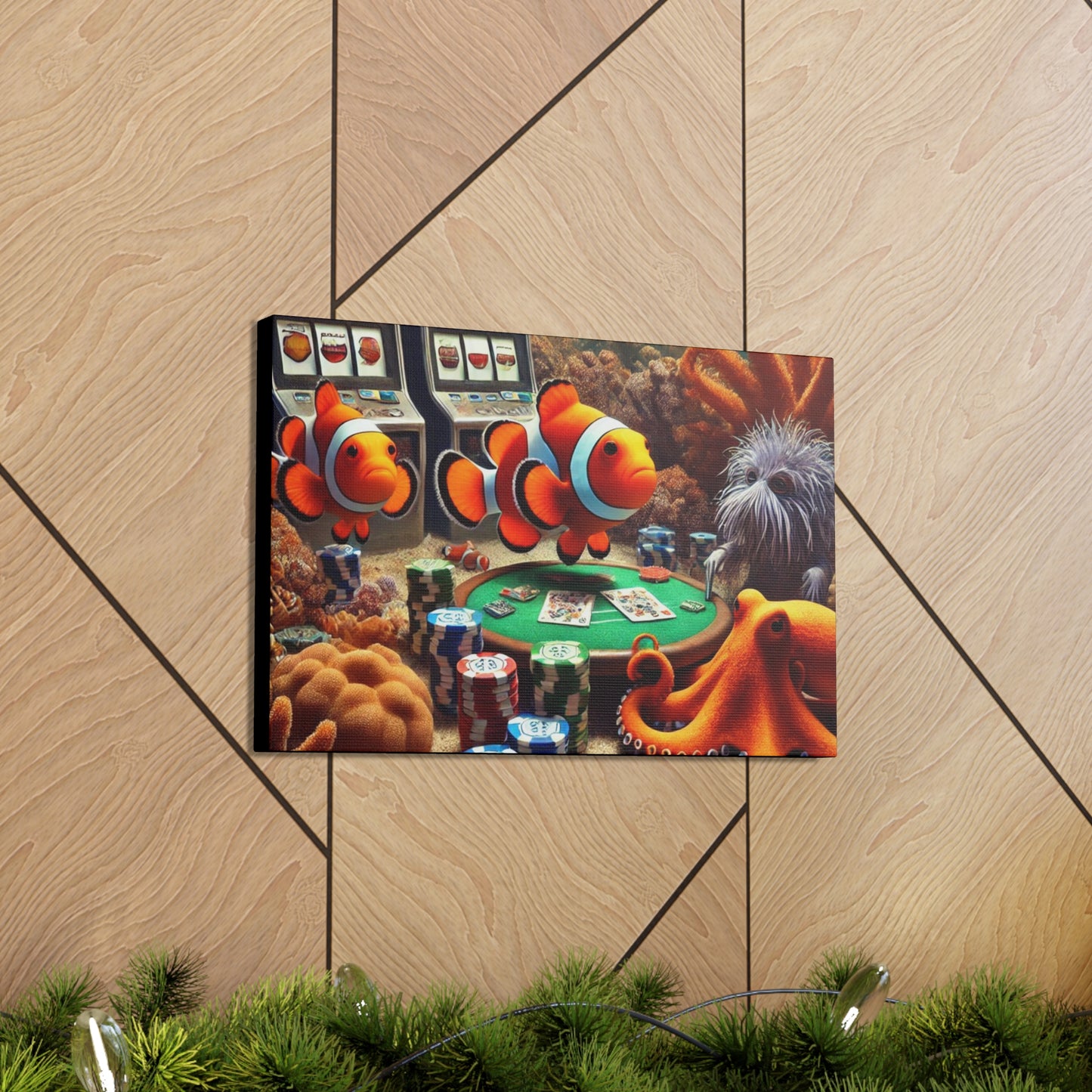 Clownfish Casino Canvas Wraps