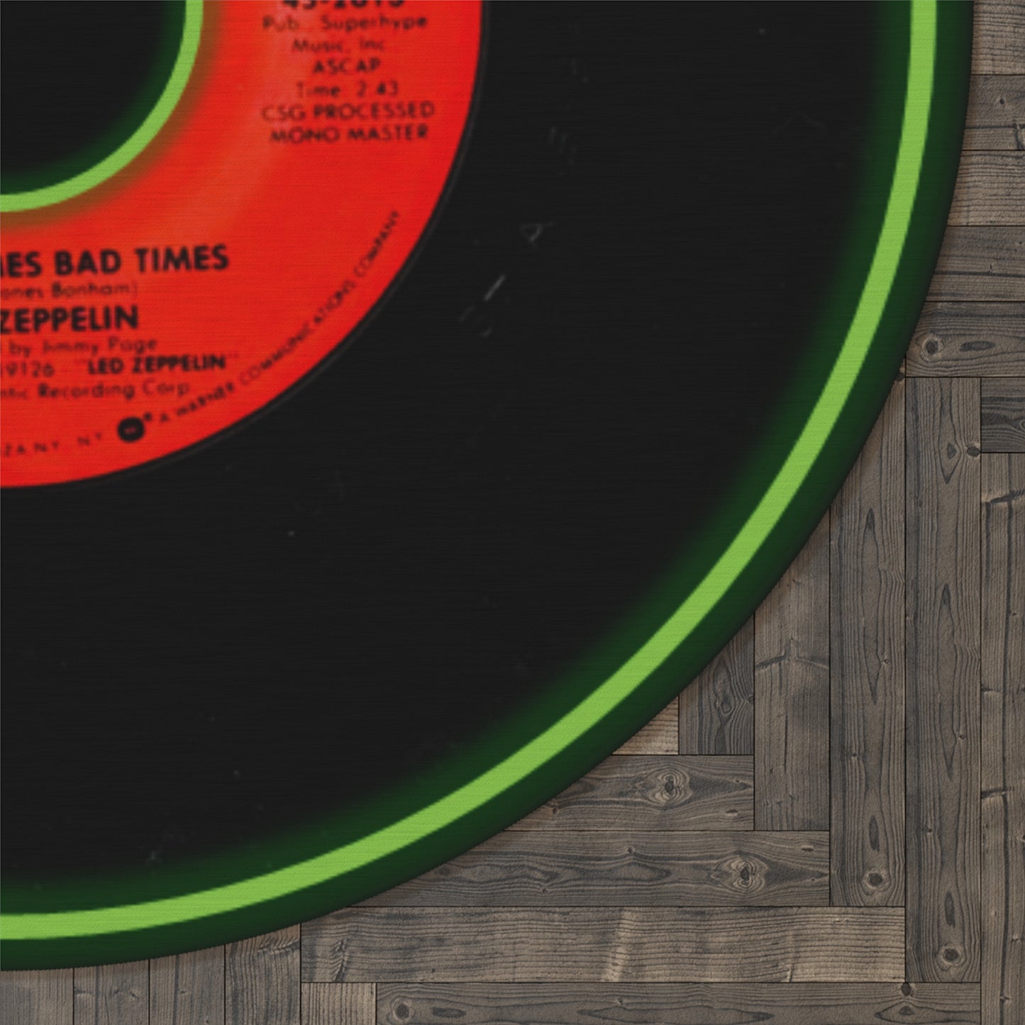 Musician Good Times Bad Times Round Rug