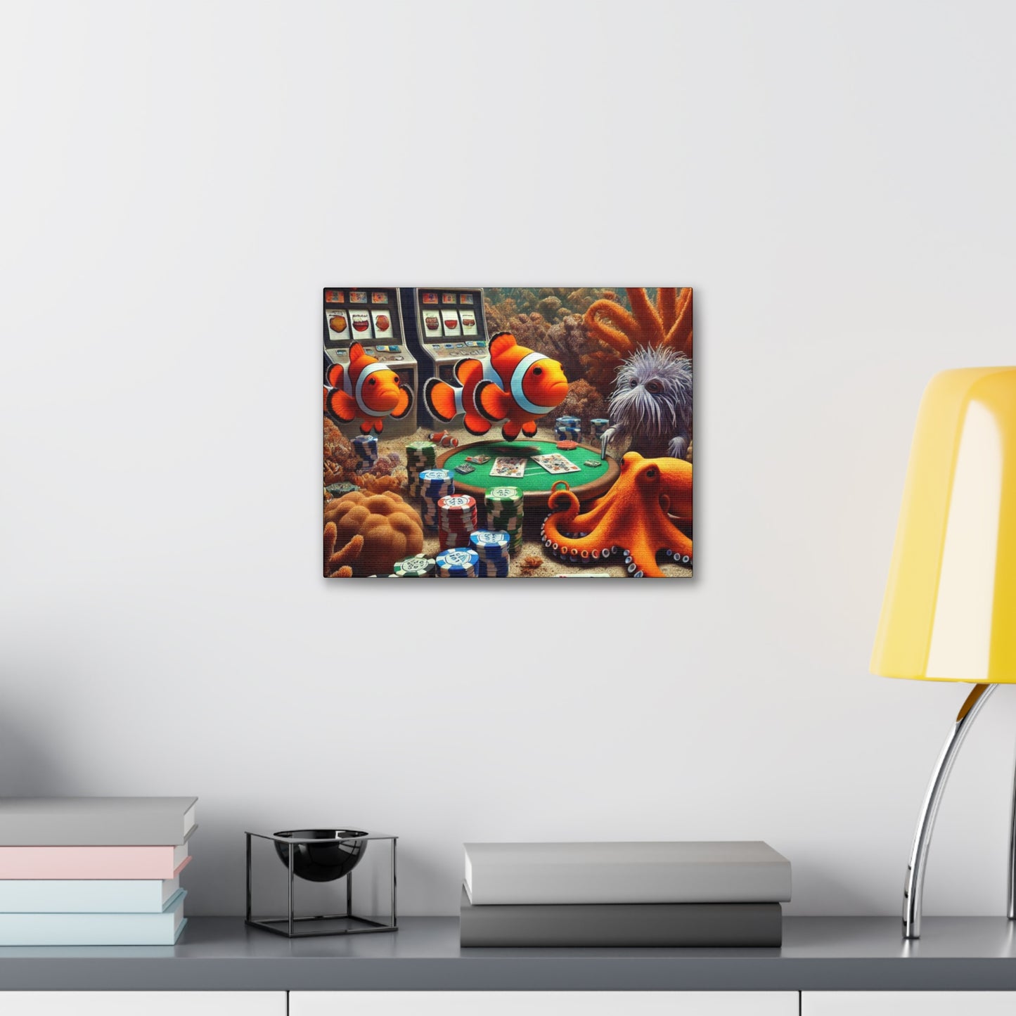 Clownfish Casino Canvas Wraps