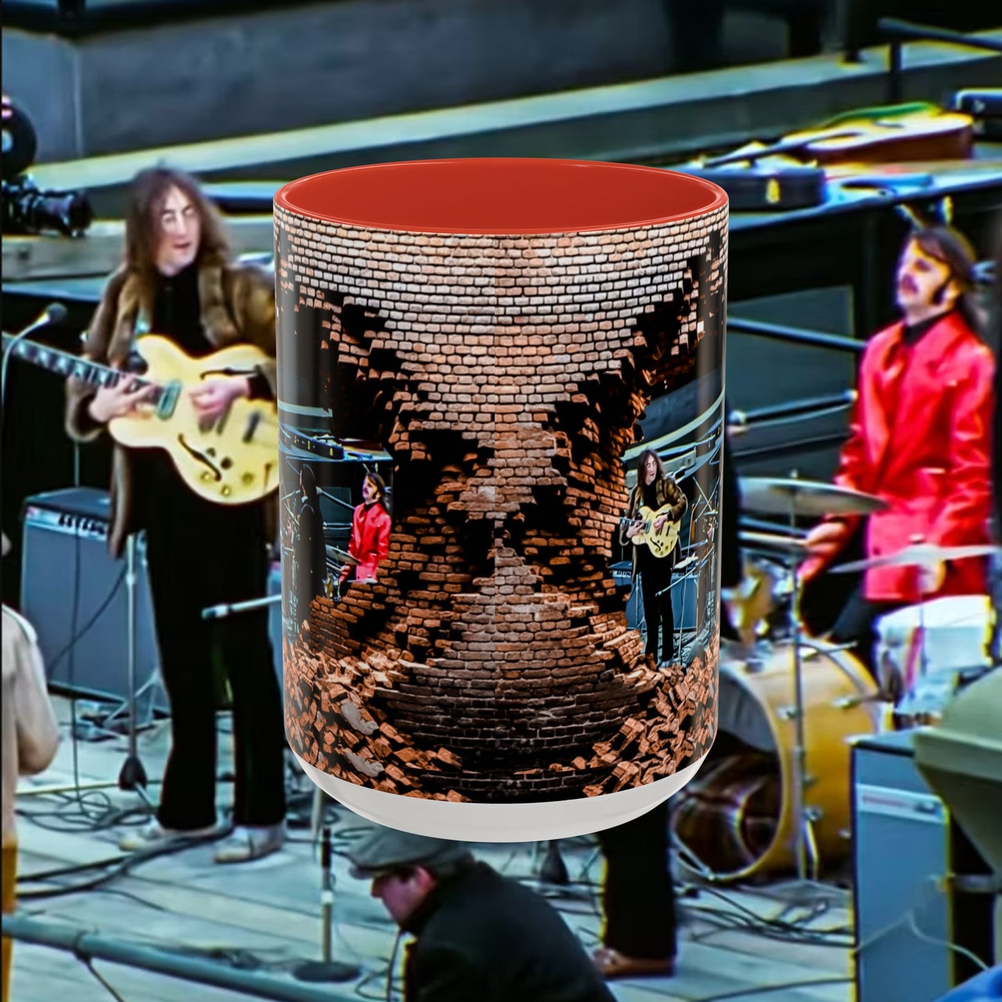 Musician Coffee Mug Beatles Rooftop