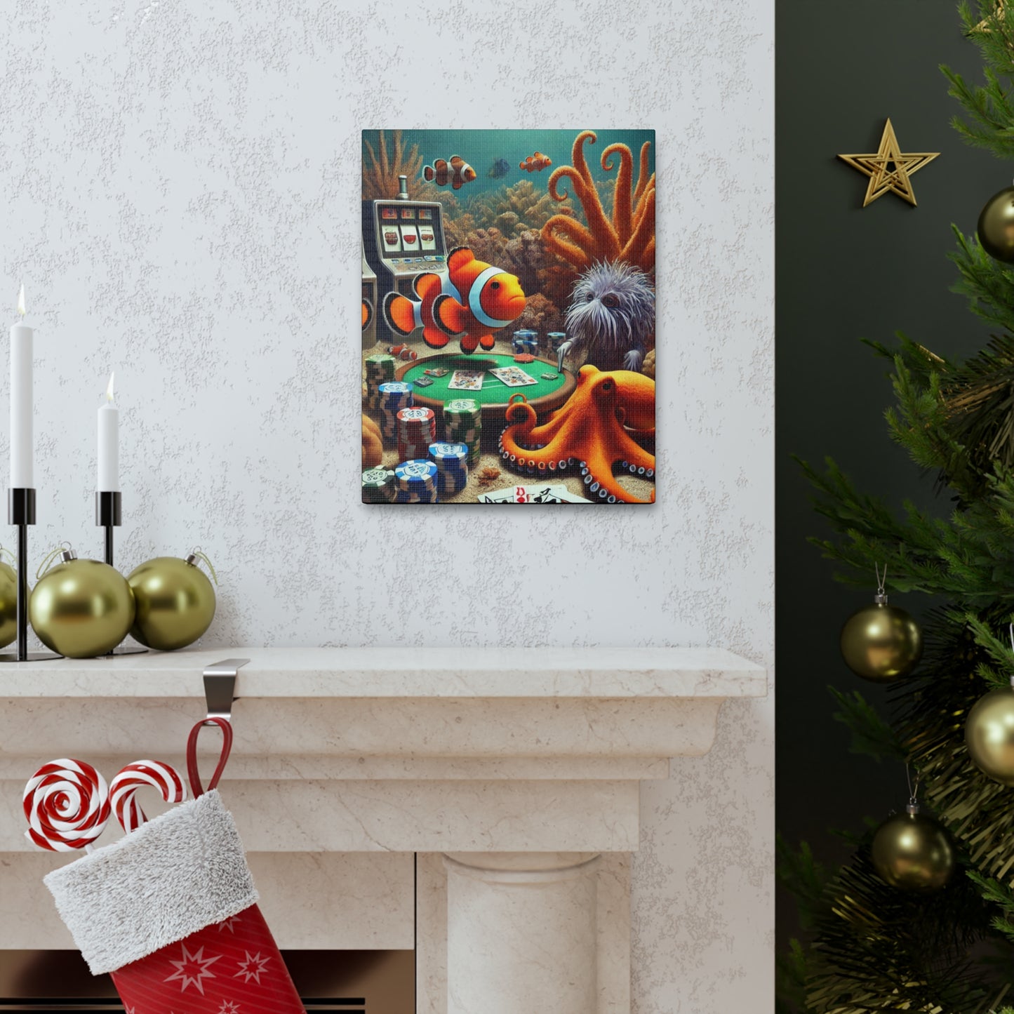 Clownfish Casino Canvas Wraps