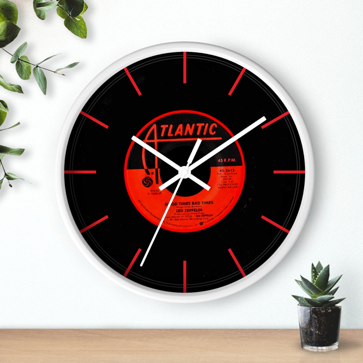 Musician Good Times Bad Times Wall Clock