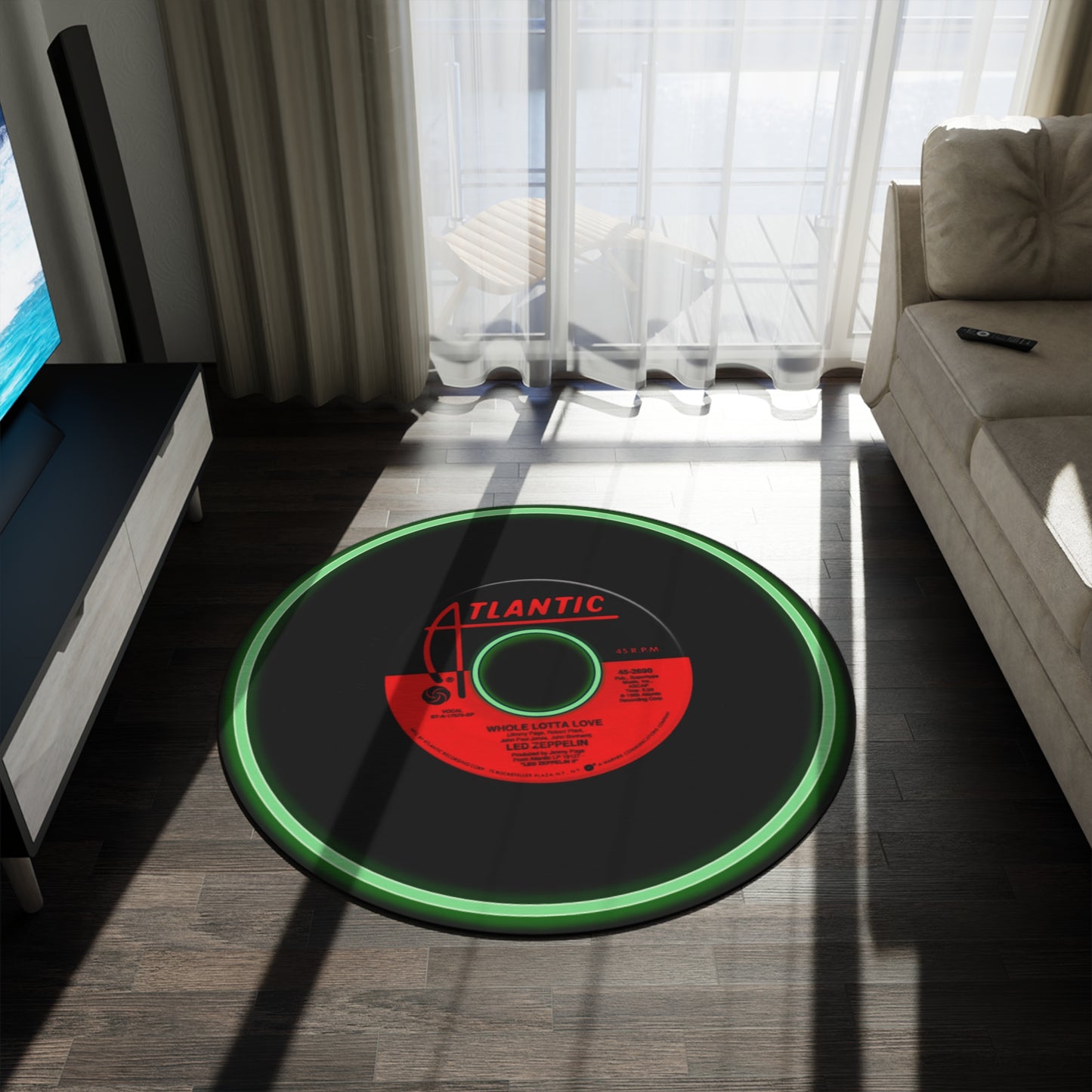 Musician Whole Lotta Love Round Rug