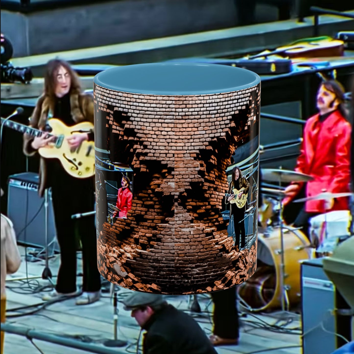 Musician Coffee Mug Beatles Rooftop