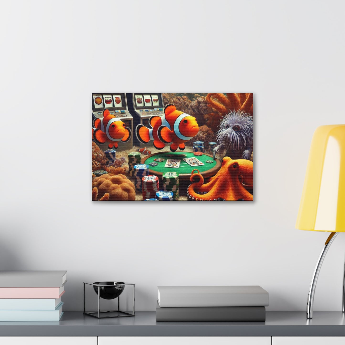 Clownfish Casino Canvas Wraps