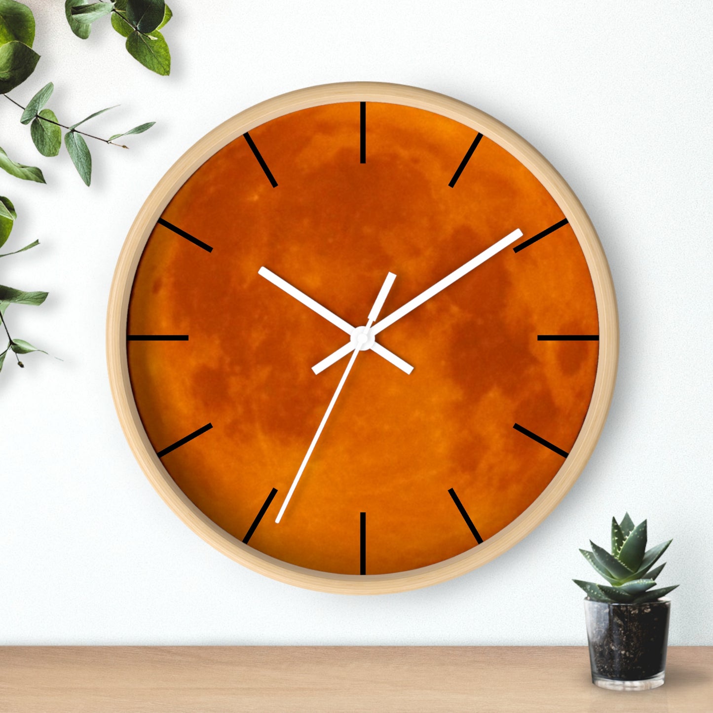 Clock: Full Blood Red Moon wall clock