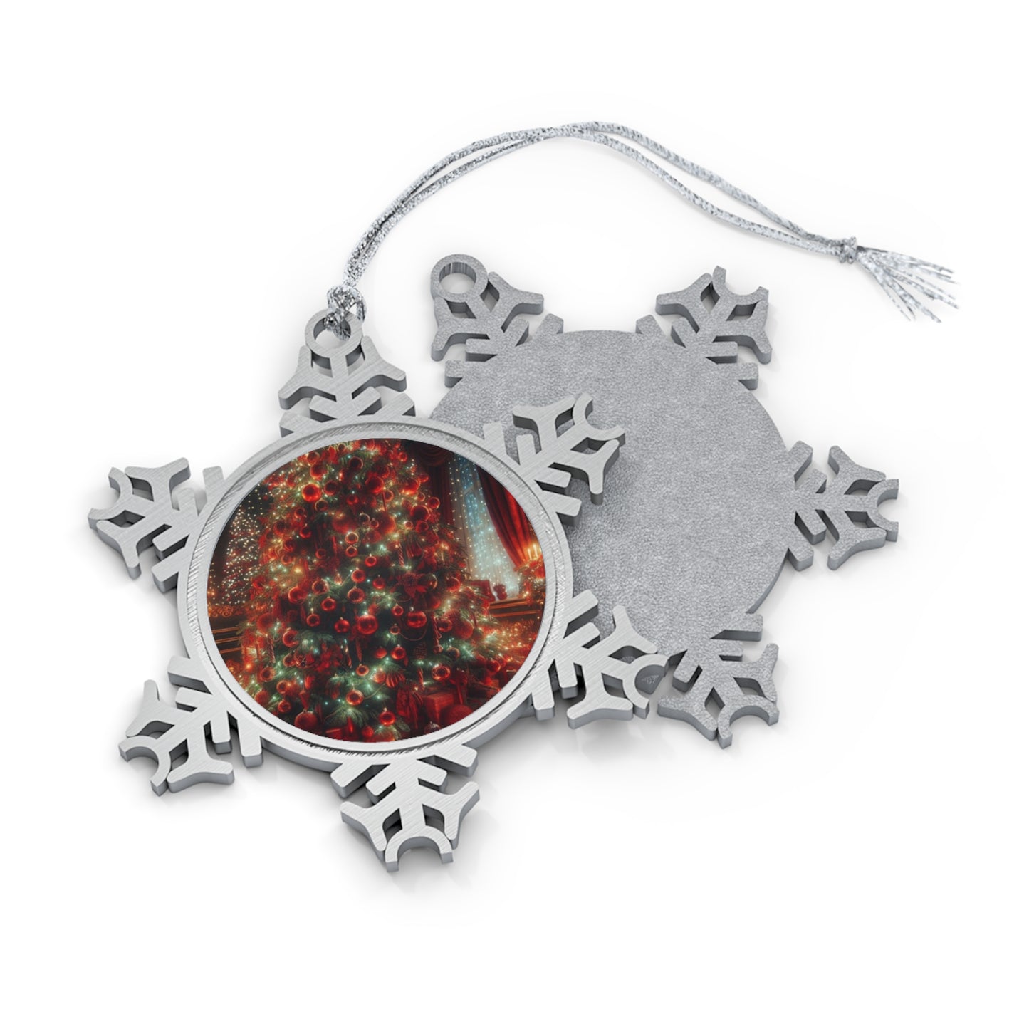 Christmas Pewter Snowflake Ornament
