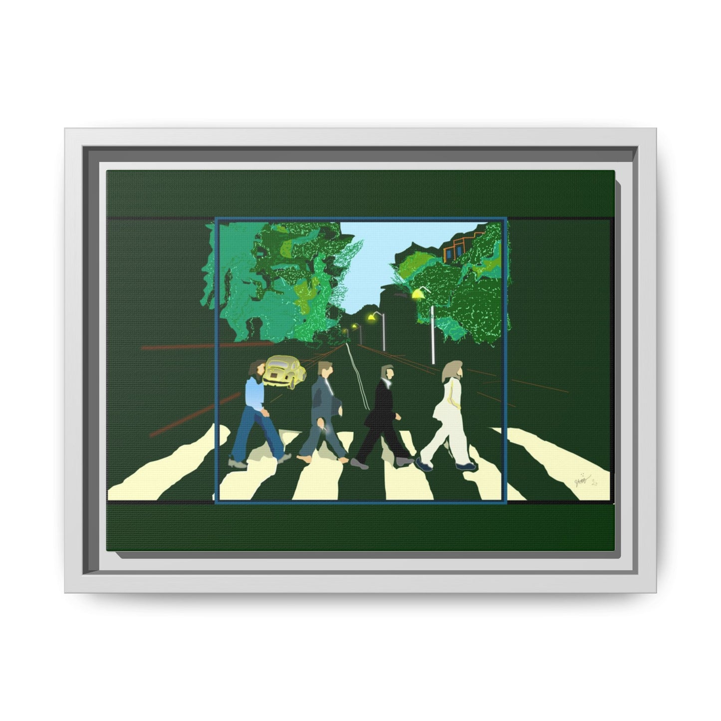 Matte Canvas, Framed (Multi-color)