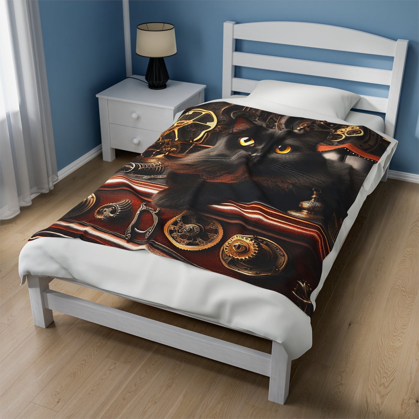 Black Cat Plush Blanket