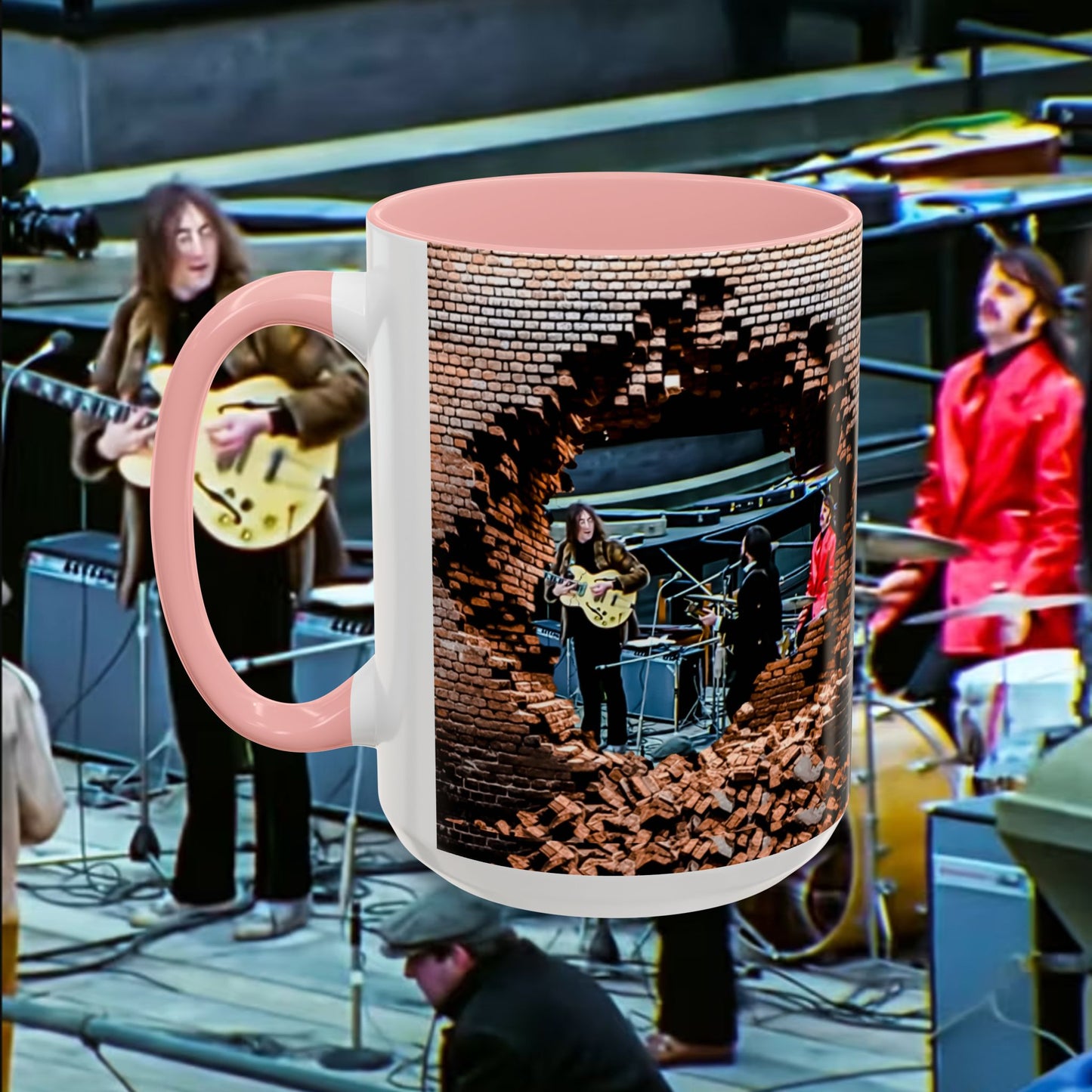 Musician Coffee Mug Beatles Rooftop