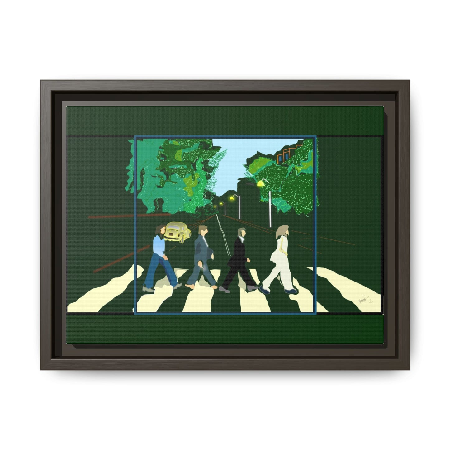 Matte Canvas, Framed (Multi-color)