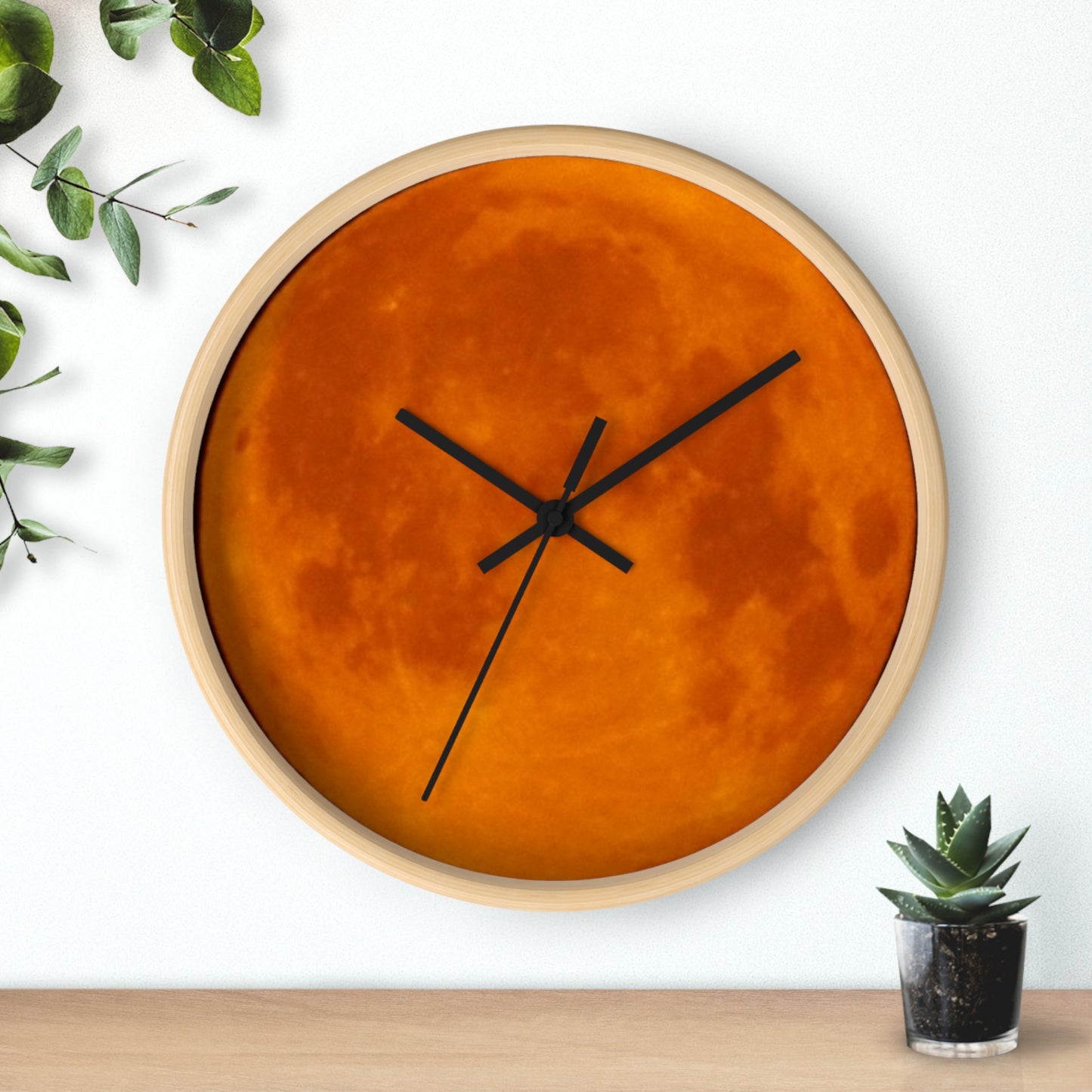 Clock: Full Blood Red Moon wall clock
