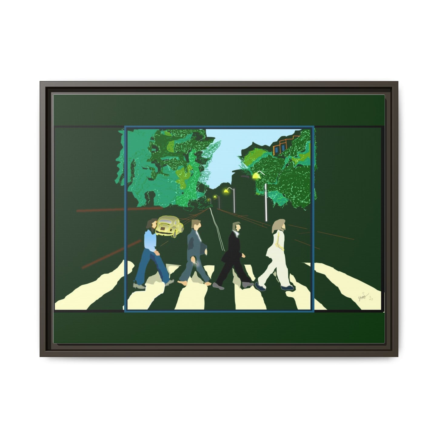 Matte Canvas, Framed (Multi-color)