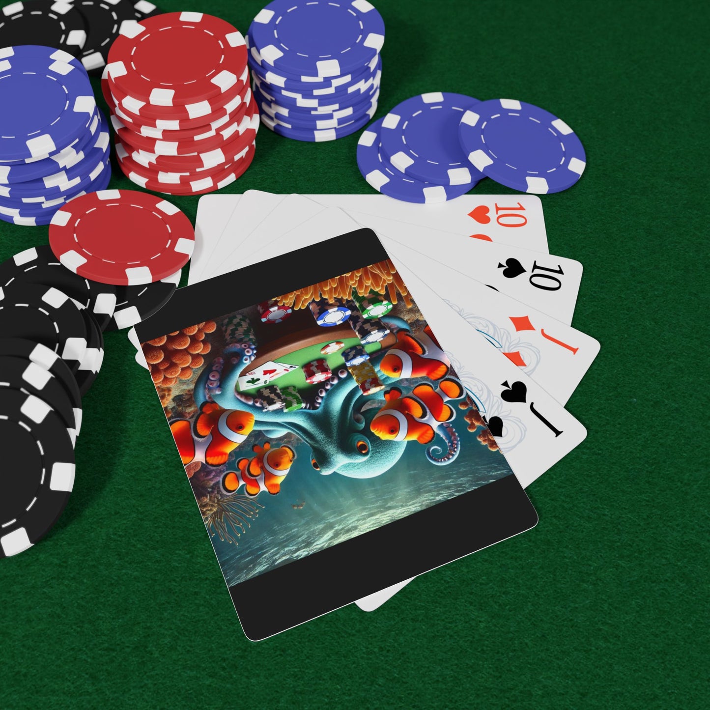 Clownfish Underwater Poker Playing Cards