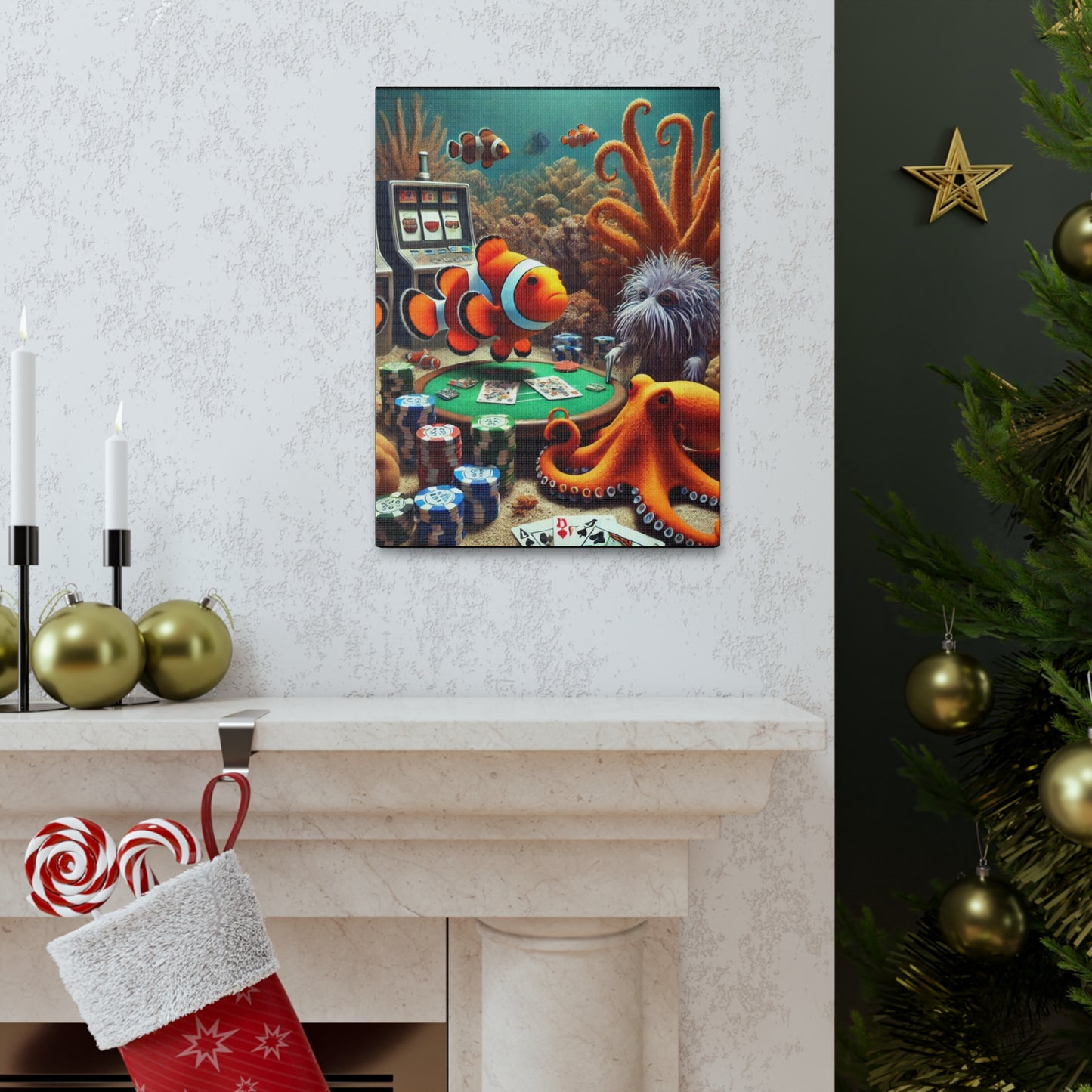 Clownfish Casino Canvas Wraps
