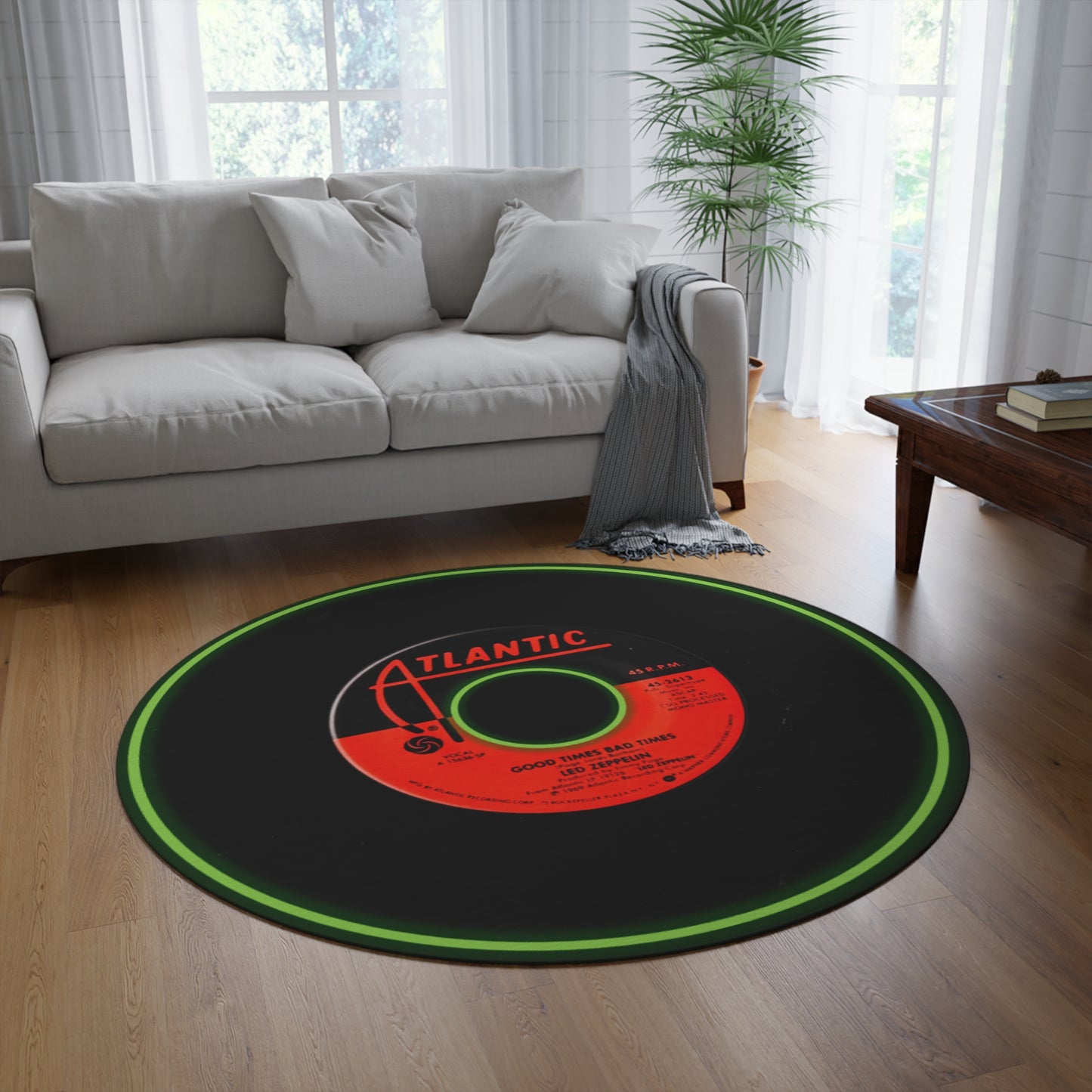 Musician Good Times Bad Times Round Rug