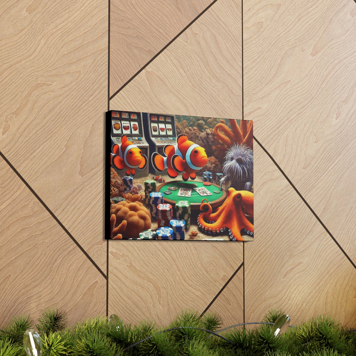Clownfish Casino Canvas Wraps