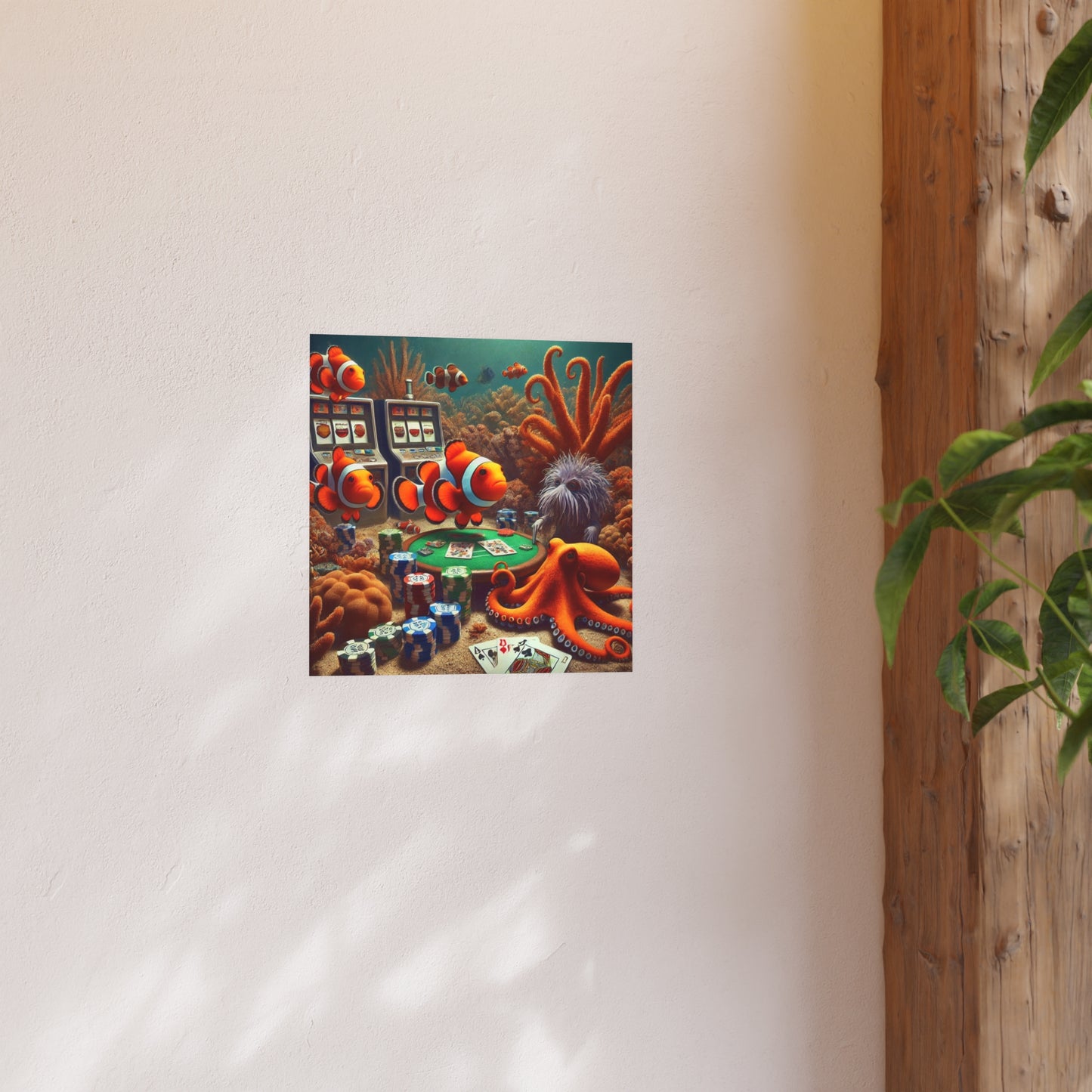 Clown Fish Underwater Casino Matte Posters