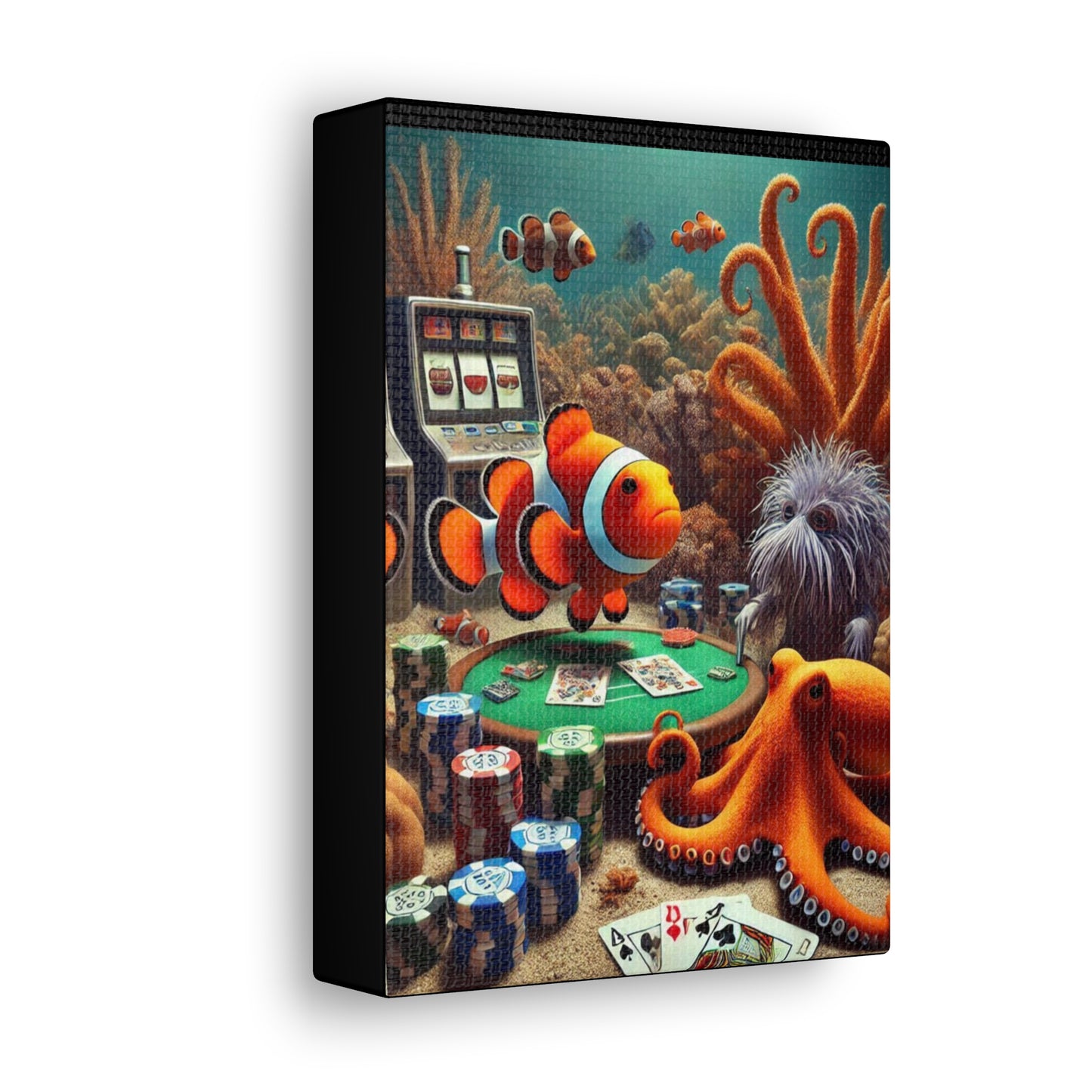 Clownfish Casino Canvas Wraps