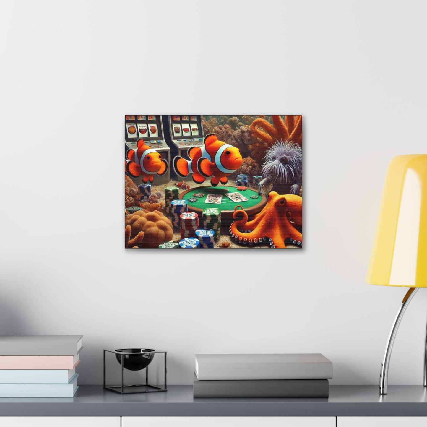 Clownfish Casino Canvas Wraps