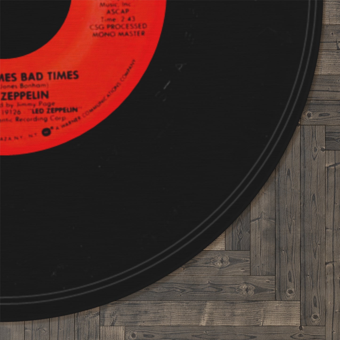 Musician Good Times Bad Times Round Rug