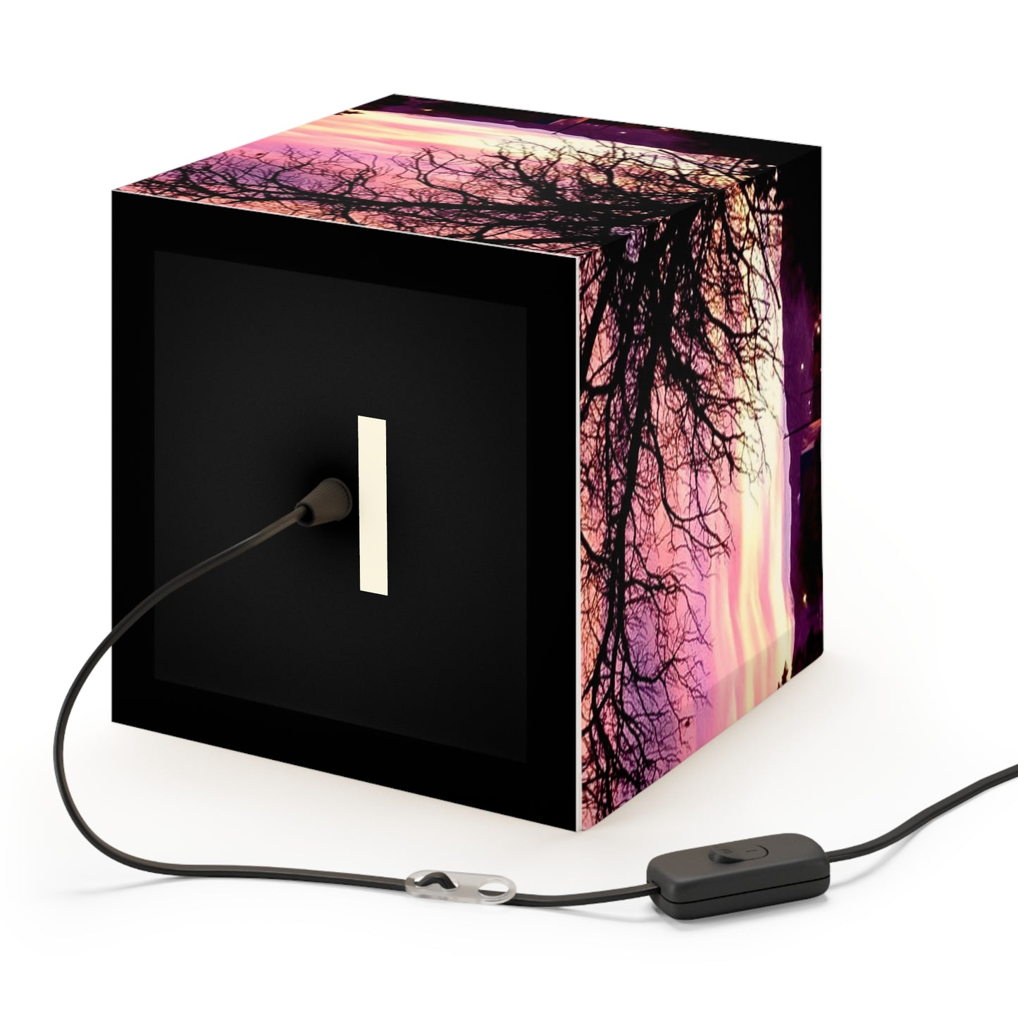 Lamp: Sunrise in Albuquerque Light Cube Lamp