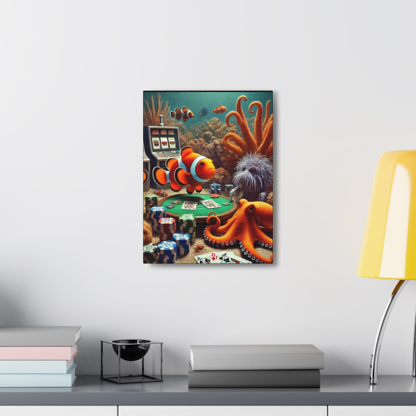 Clownfish Casino Canvas Wraps