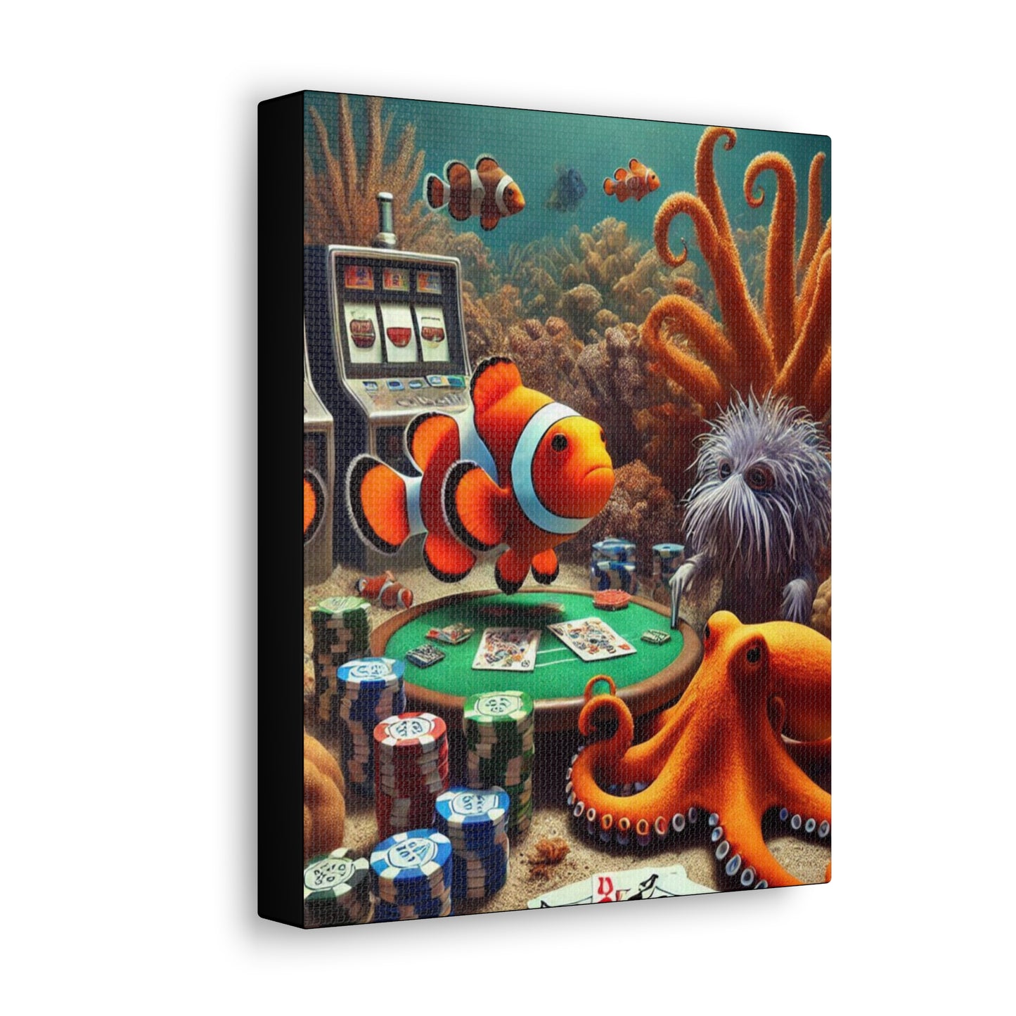 Clownfish Casino Canvas Wraps